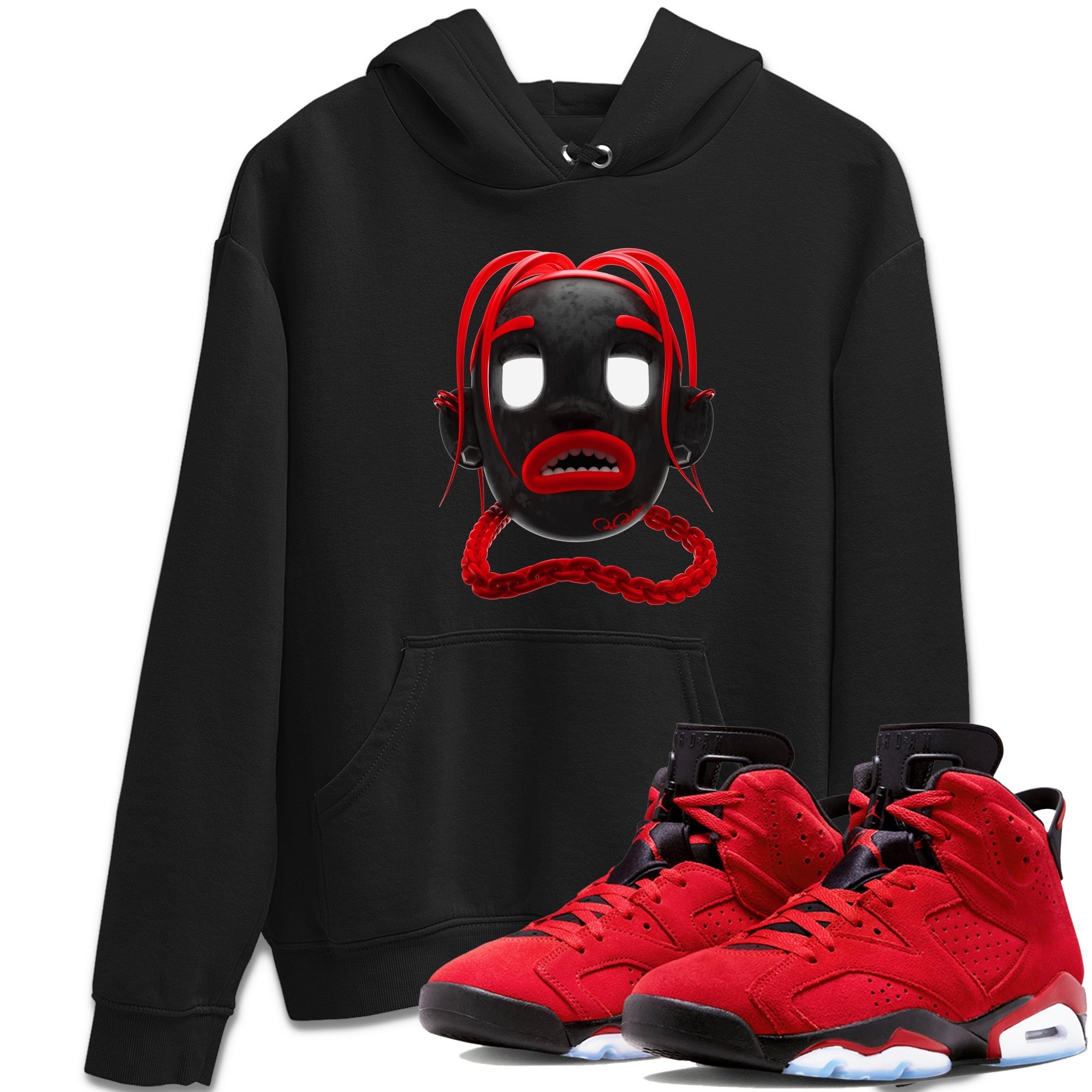 Air Jordan 6 Toro Bravo Sneaker Match Tees Scott Boy Sneaker Tees 3D Graphic Design Shirts AJ6 Toro Bravo Drip Gear Zone Unisex Shirts Black 1