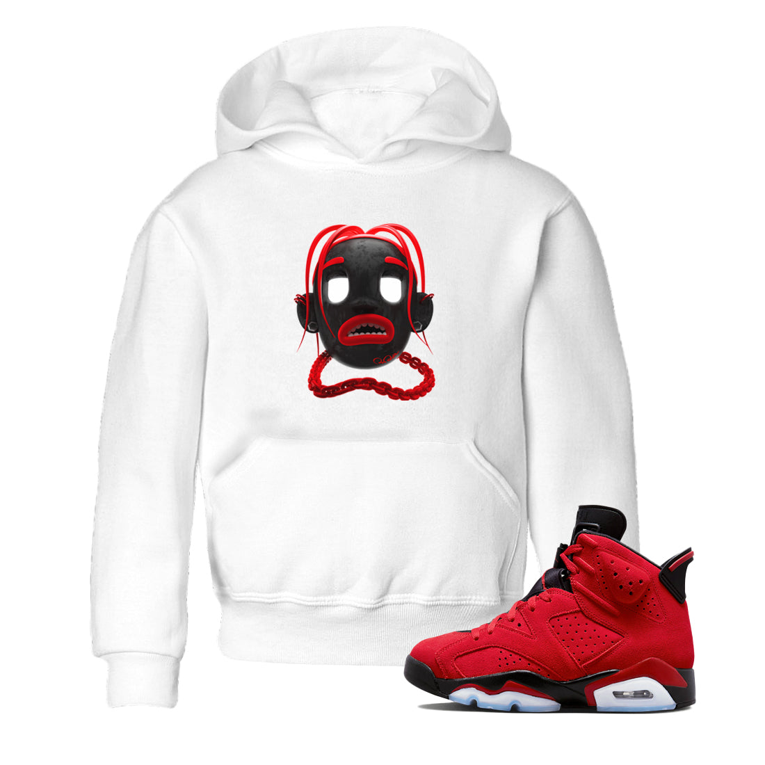 Air Jordan 6 Toro Bravo Sneaker Match Tees Goosebumps Boy Streetwear Sneaker Shirt 3D Graphic Design Shirts AJ6 Toro Bravo Sneaker Release Tees Kids Shirts White 1