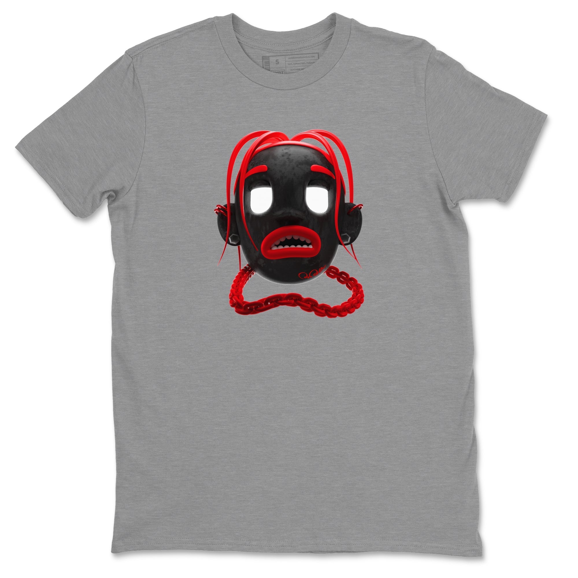 Air Jordan 6 Toro Bravo Sneaker Match Tees Scott Boy Sneaker Tees 3D Graphic Design Shirts AJ6 Toro Bravo Drip Gear Zone Unisex Shirts Heather Grey 2