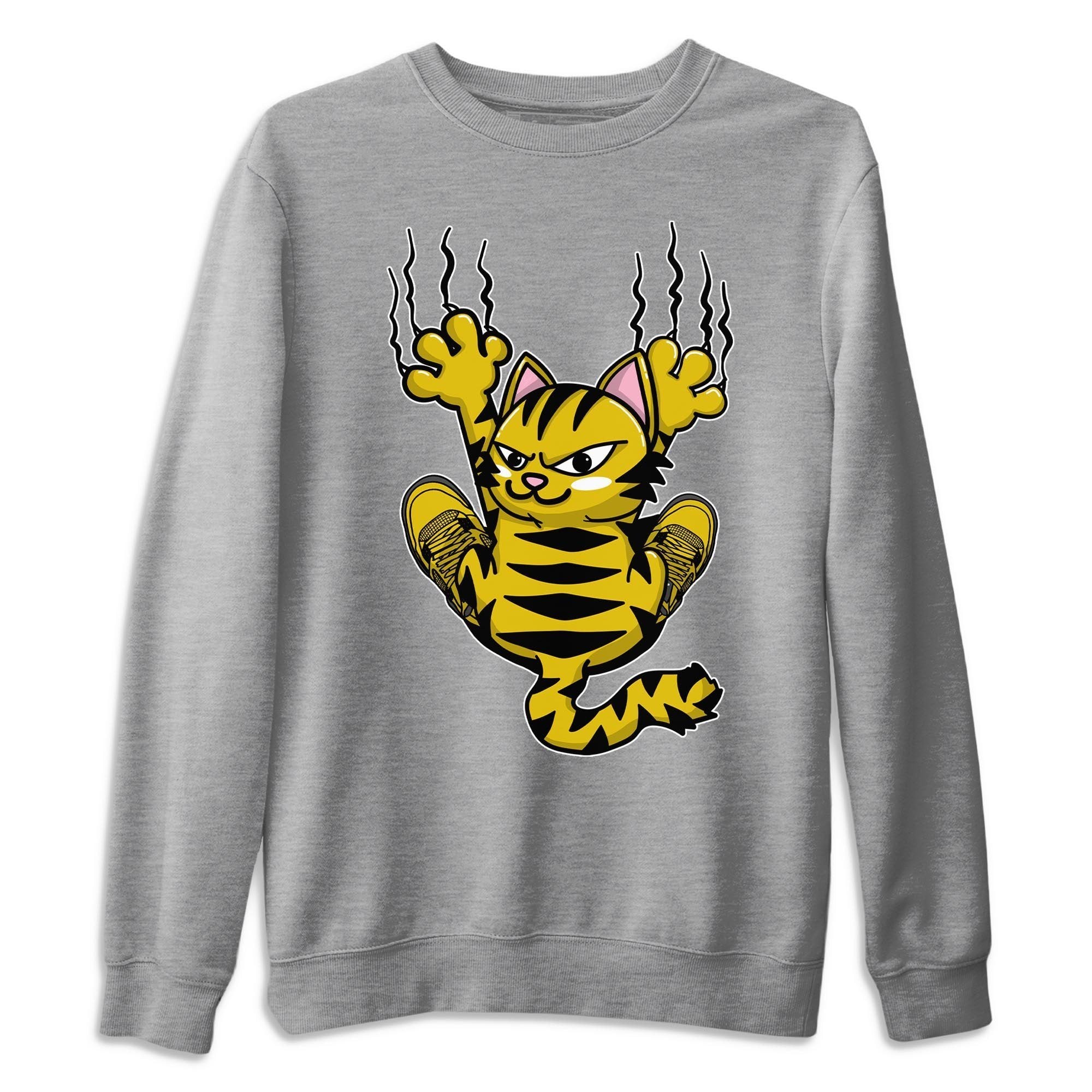 Jordan 4 Lightning Shirt To Match Jordans Scratching Cat Sneaker Tees Jordan 4 Lightning Drip Gear Zone Sneaker Matching Clothing Unisex Shirts