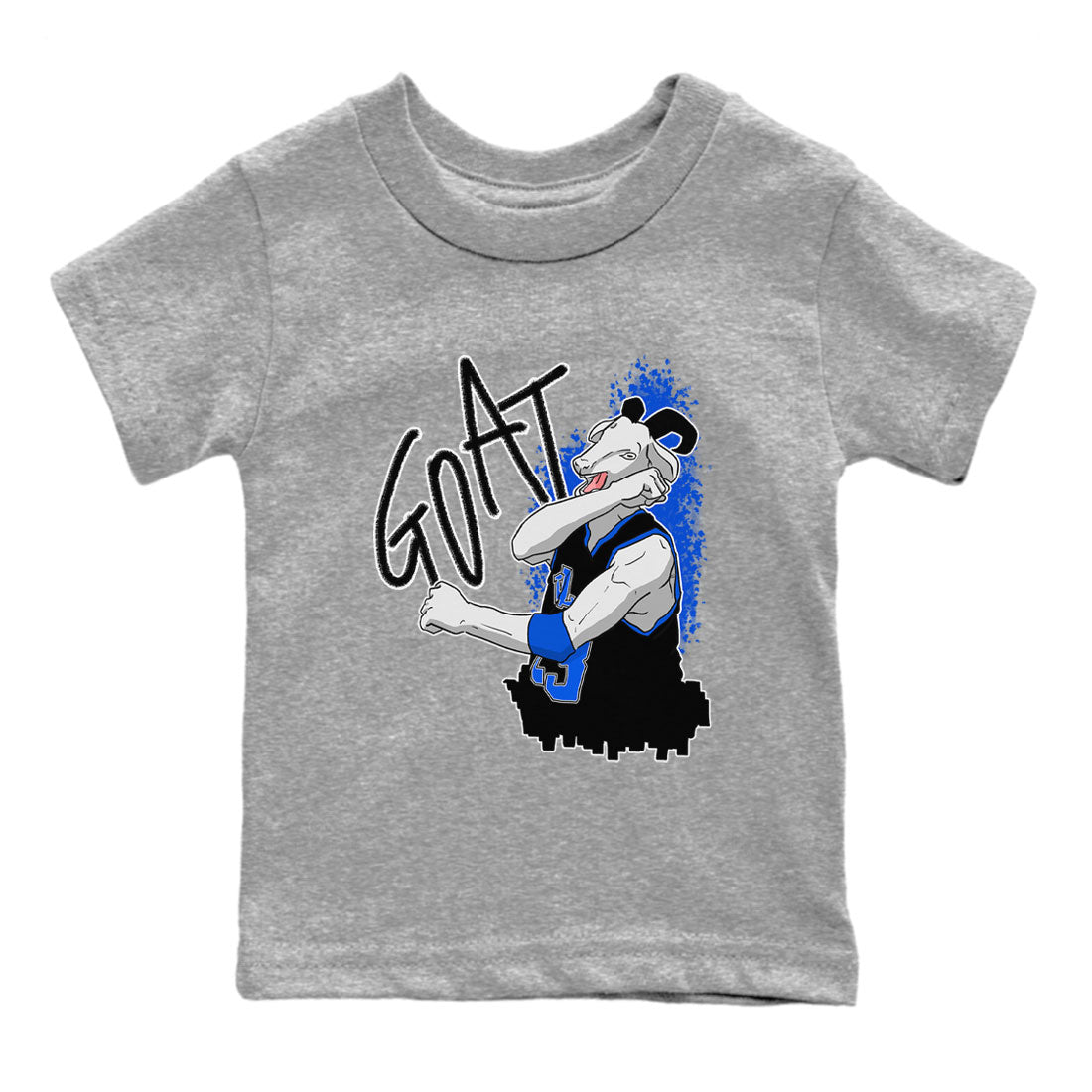 Jordan 1 High OG Royal Reimagined shirt to match jordans Screaming Goat sneaker tees Air Jordan 1 Royal Reimagined Drip Gear Zone Crew Neck T-ShirtBaby Toddler Heather Grey 2 T-Shirt