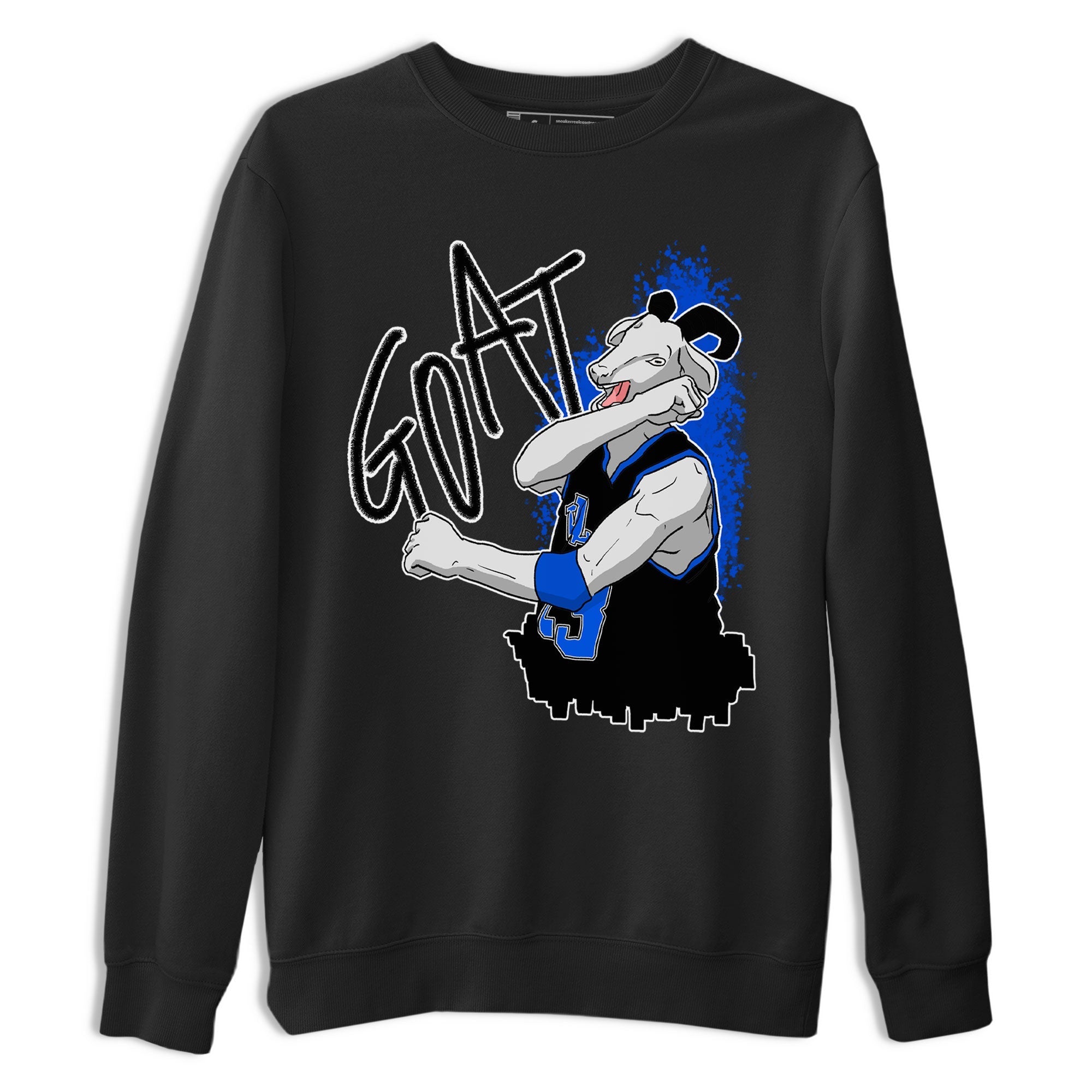Jordan 1 High OG Royal Reimagined shirt to match jordans Screaming Goat sneaker tees Air Jordan 1 Royal Reimagined Drip Gear Zone Crew Neck T-ShirtUnisex Black 2 T-Shirt