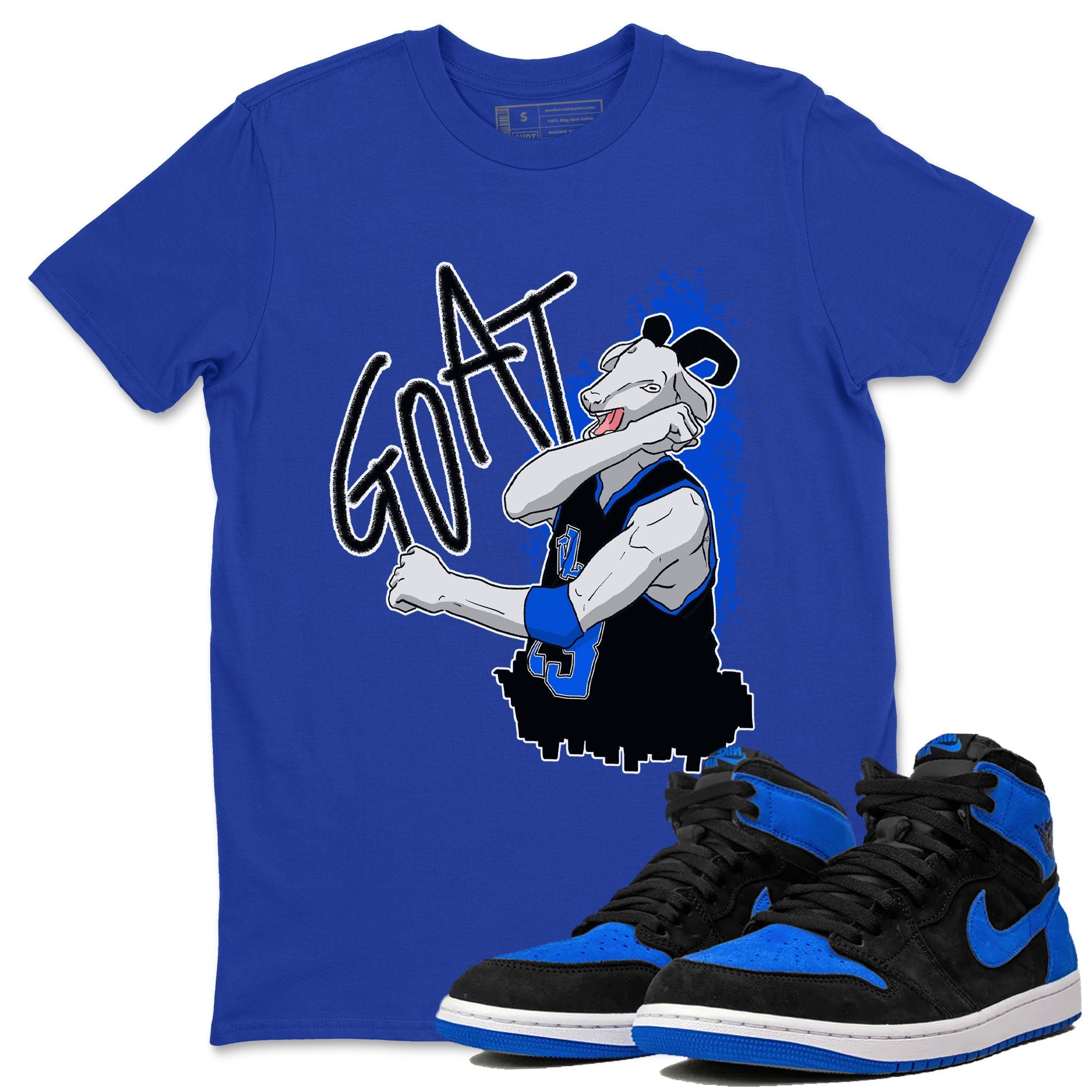 Jordan 1 High OG Royal Reimagined shirt to match jordans Screaming Goat sneaker tees Air Jordan 1 Royal Reimagined Drip Gear Zone Crew Neck T-ShirtUnisex Royal Blue 1 T-Shirt