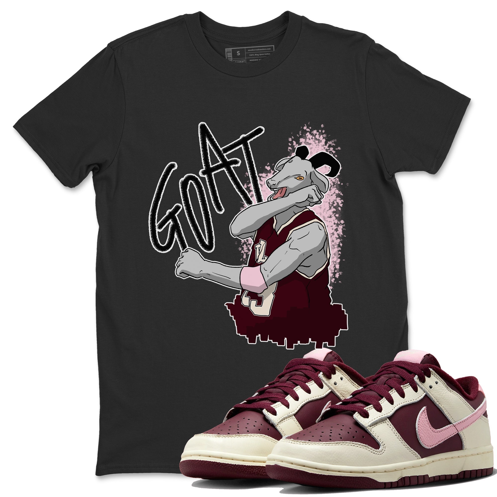 Dunk Valentines Day Sneaker Match Tees Screaming Goat Sneaker Tees Dunk Valentines Day Jordan to match sneaker T-Shirt Crew Neck Shirts