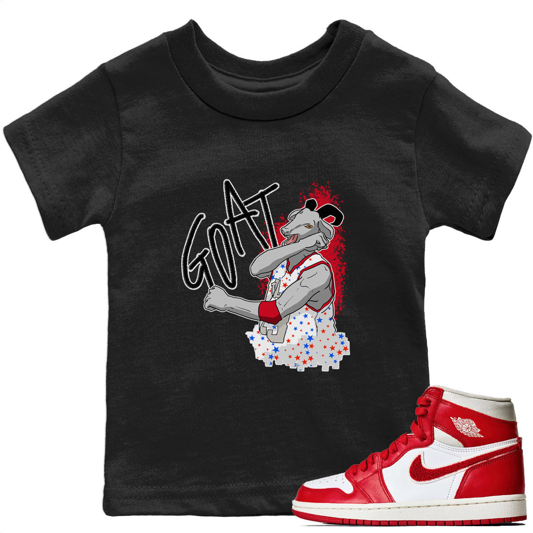 Jordan 1 Newstalgia Sneaker Matching T-Shirt Screaming Goat Sneaker Tees Jordan 1 Newstalgia Sneaker Release Tees Kids Shirts