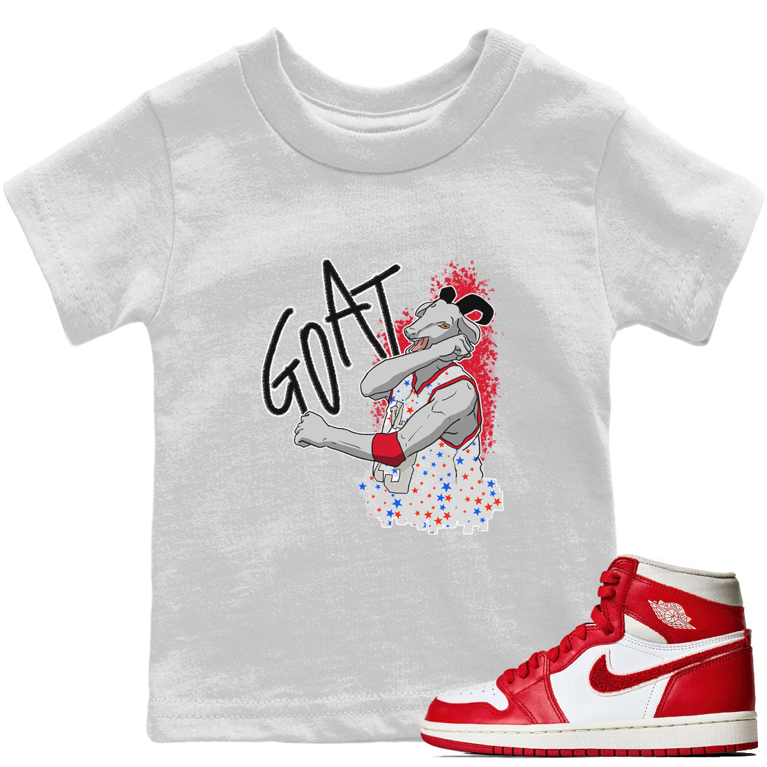 Jordan 1 Newstalgia Sneaker Matching T-Shirt Screaming Goat Sneaker Tees Jordan 1 Newstalgia Sneaker Release Tees Kids Shirts