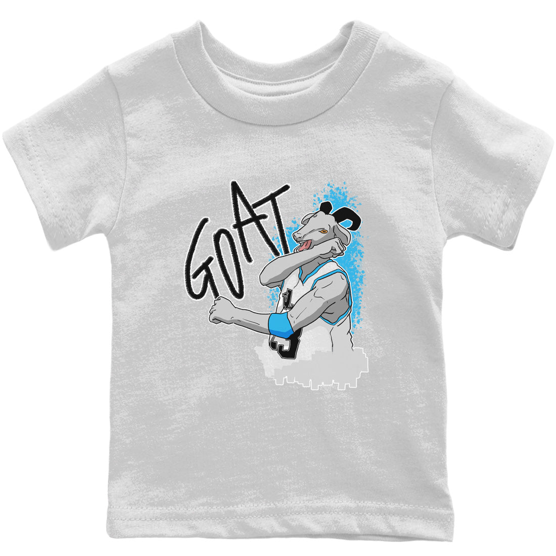 Jordan 1 Powder Blue Sneaker Matching T-Shirt Screaming Goat Sneaker Tees Jordan 1 Powder Blue Sneaker Release Tees Kids Shirts