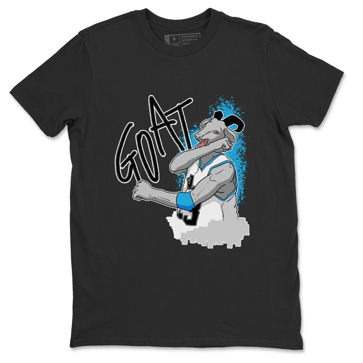 Jordan 1 Powder Blue Sneaker Matching T-Shirt Screaming Goat Sneaker Tees Jordan 1 Powder Blue Sneaker Release Tees Crew Neck Tees