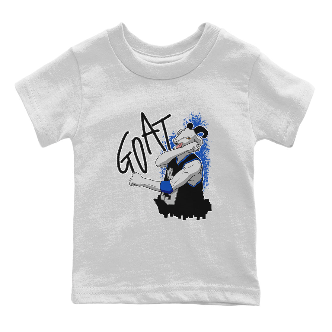 Jordan 12 Hyper Royal Sneaker Matching T-Shirt Screaming Goat Sneaker Tees Jordan 12 Hyper Royal Sneaker Release Tees Kids Shirts