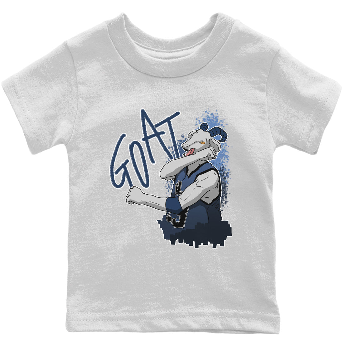Jordan 13 Brave Blue Sneaker Matching T-Shirt Screaming Goat Sneaker Tees Jordan 13 Brave Blue Sneaker Release Tees Kids Shirts