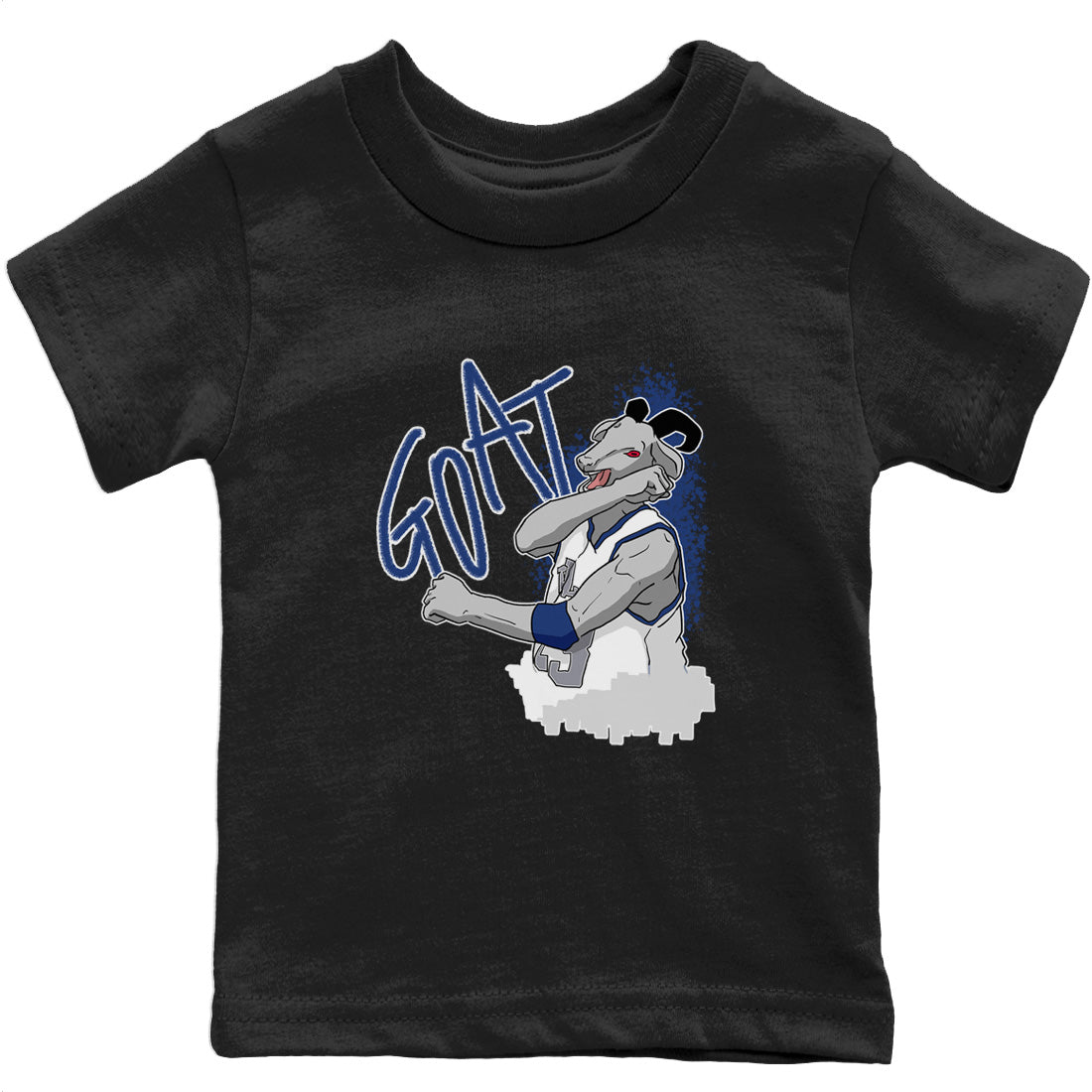 Jordan 13 French Blue Sneaker Matching T-Shirt Screaming Goat Sneaker Tees Jordan 13 French Blue Sneaker Release Tees Kids Shirts