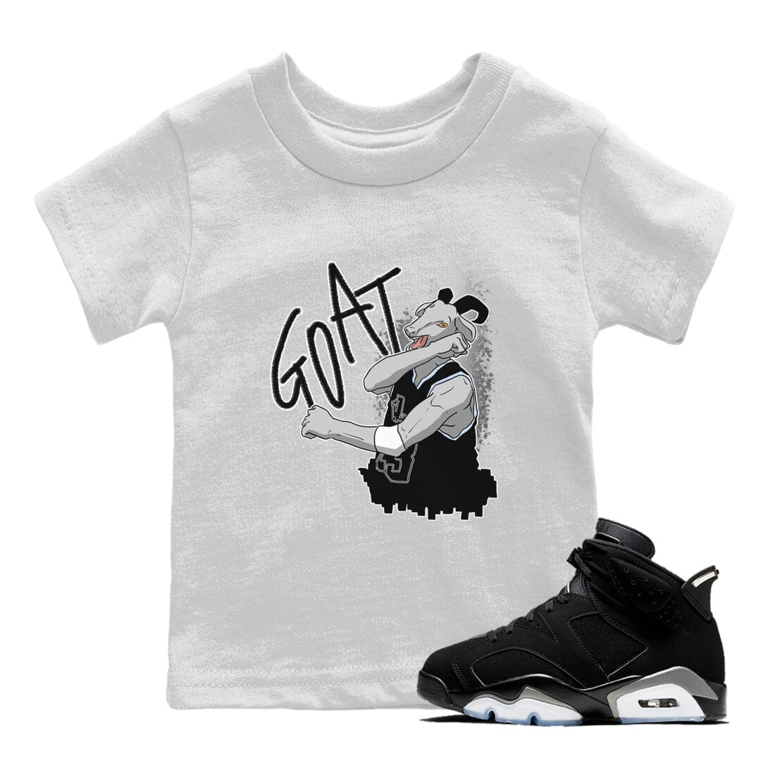Jordan 6 Chrome Sneaker Matching T-Shirt Screaming Goat Sneaker Tees Jordan 6 Chrome Sneaker Release Tees Kids Shirts