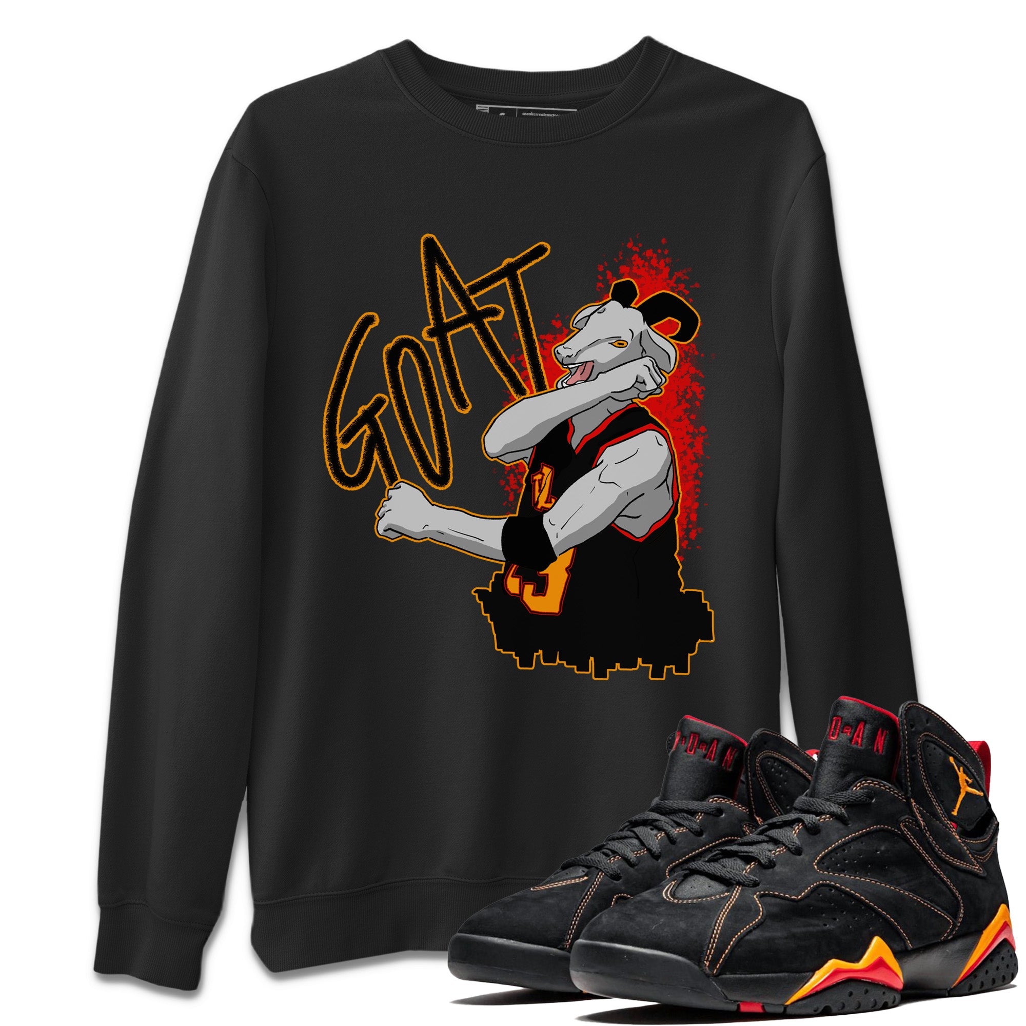 Jordan 7 Citrus Shirt To Match Jordans Screaming Goat Sneaker Tees Jordan 7 Citrus Drip Gear Zone Sneaker Matching Clothing Unisex Shirts