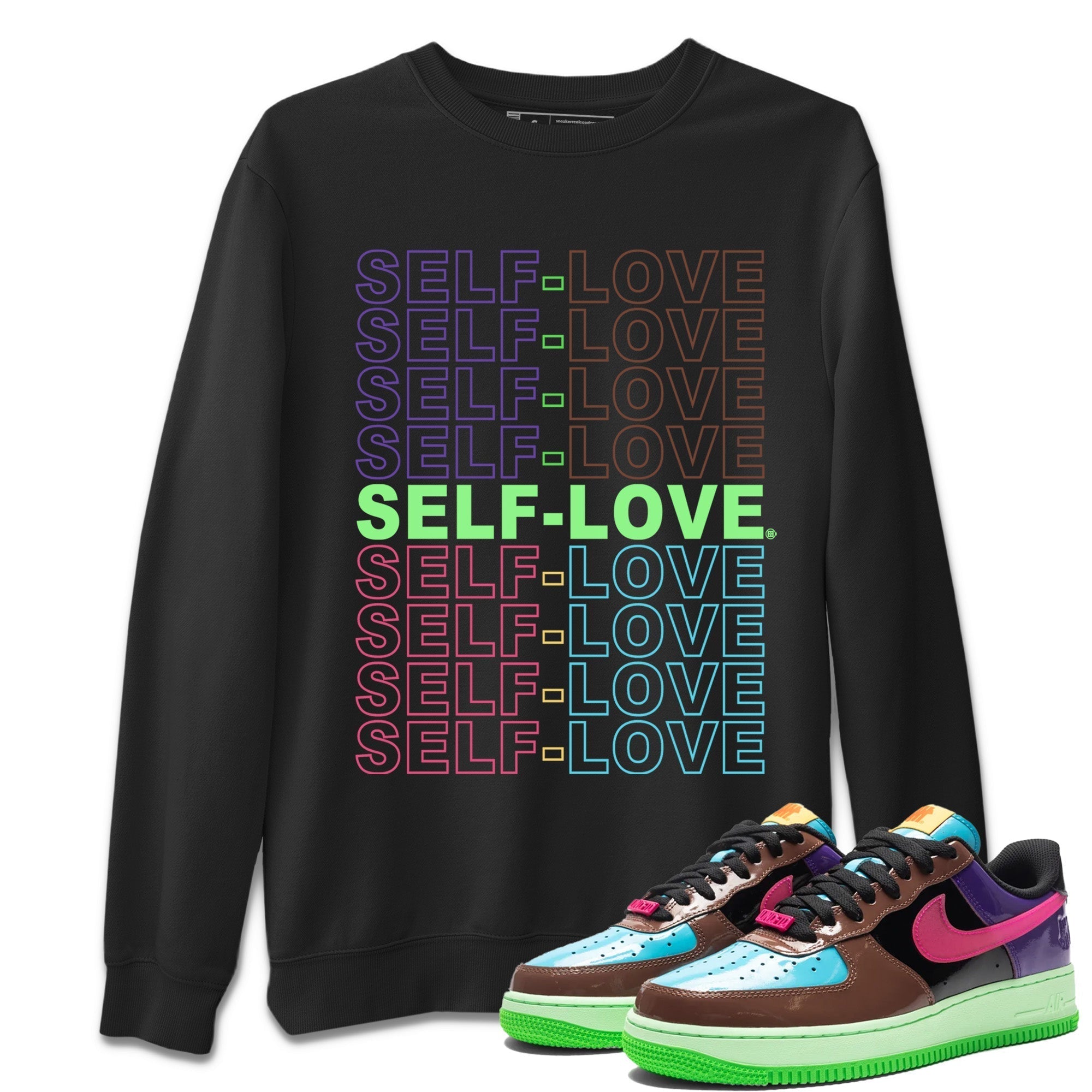 Air Force 1 Undefeated Fauna Brown Sneaker Match Tees Self Love Sneaker Tees Air Force 1 Undefeated Fauna Brown Jordan to match sneaker T-Shirt Crew Neck Shirts