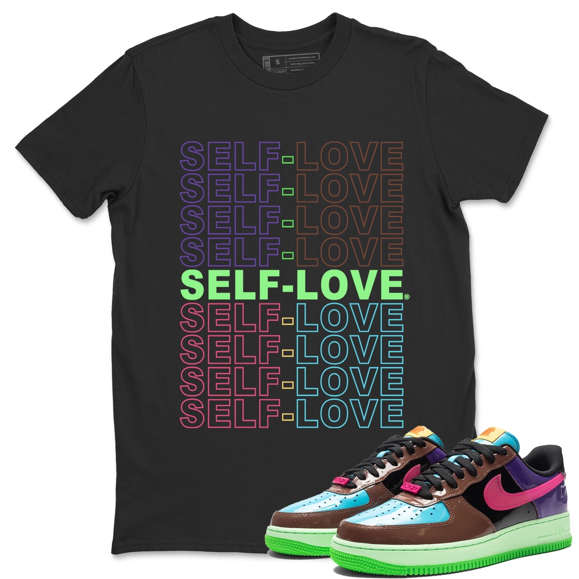 Air Force 1 Undefeated Fauna Brown Sneaker Match Tees Self Love Sneaker Tees Air Force 1 Undefeated Fauna Brown Jordan to match sneaker T-Shirt Crew Neck Shirts