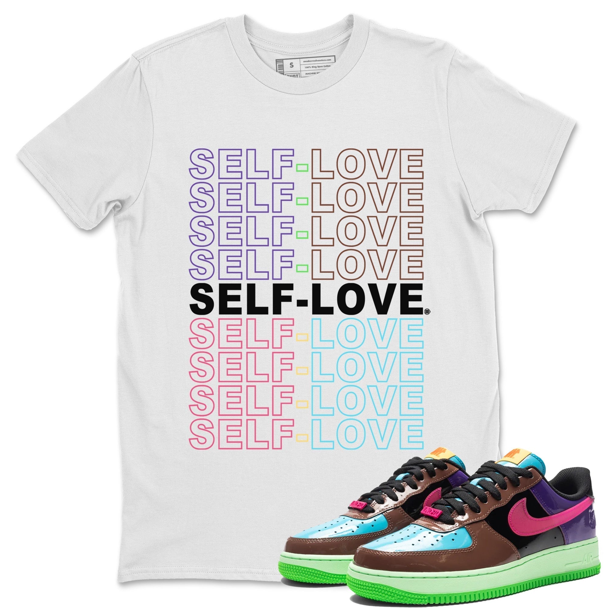Air Force 1 Undefeated Fauna Brown Sneaker Match Tees Self Love Sneaker Tees Air Force 1 Undefeated Fauna Brown Jordan to match sneaker T-Shirt Crew Neck Shirts