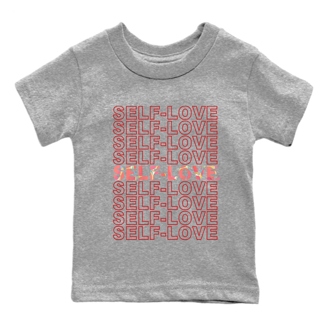 Air Jordan 1 Spider Man Sneaker Match Tees Self Love Sneaker Release Tees Spider-Man: Across the Spider-Verse x Air Jordan 1 Sneaker Release Tees Kids Shirts Heather Grey 2