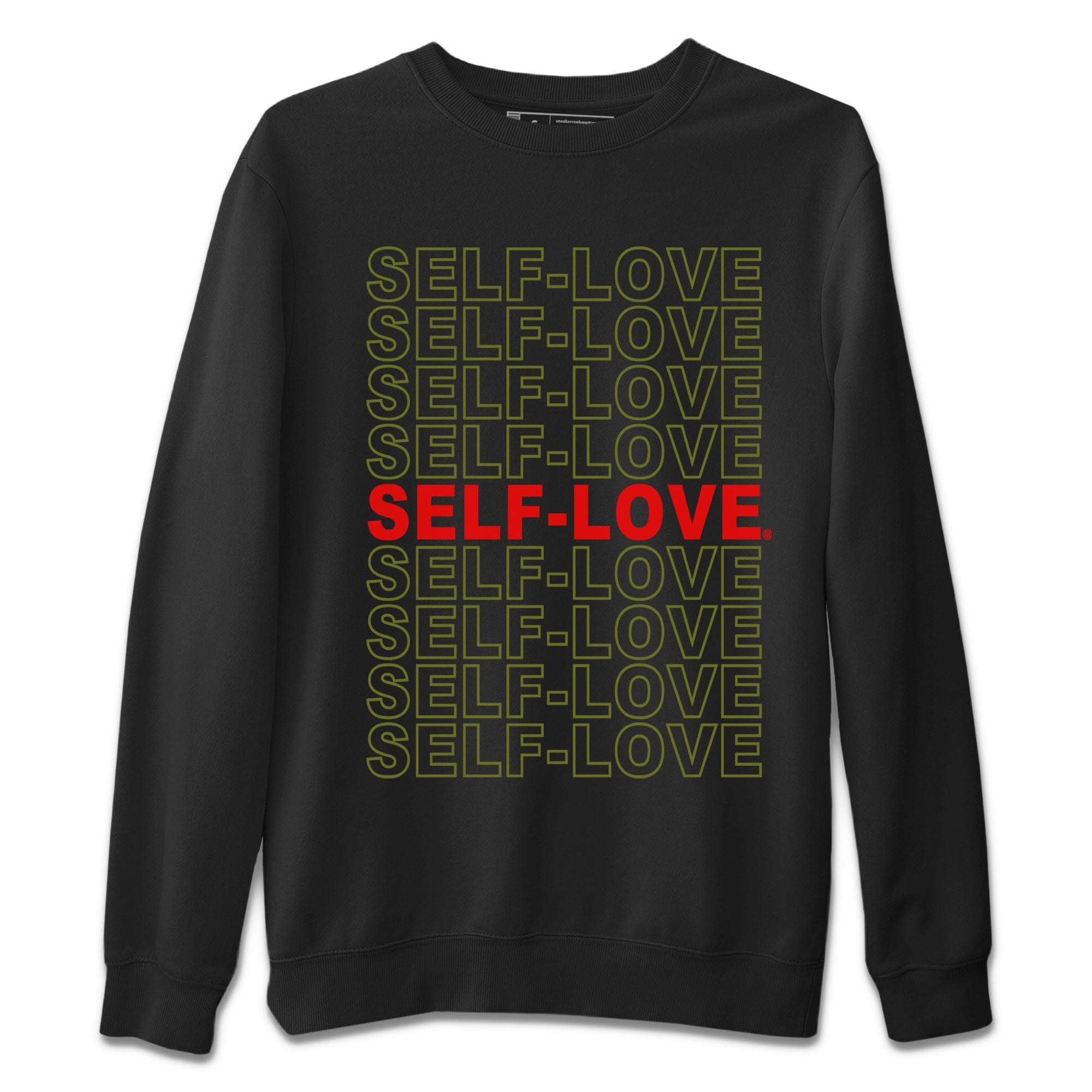 Air Jordan 1 Travis Scott Olive Sneaker Match Tees Self Love Streetwear Sneaker Shirt Air Jordan 1 Low x Travis Scott x Olive Shirts Unisex Shirts Black 2
