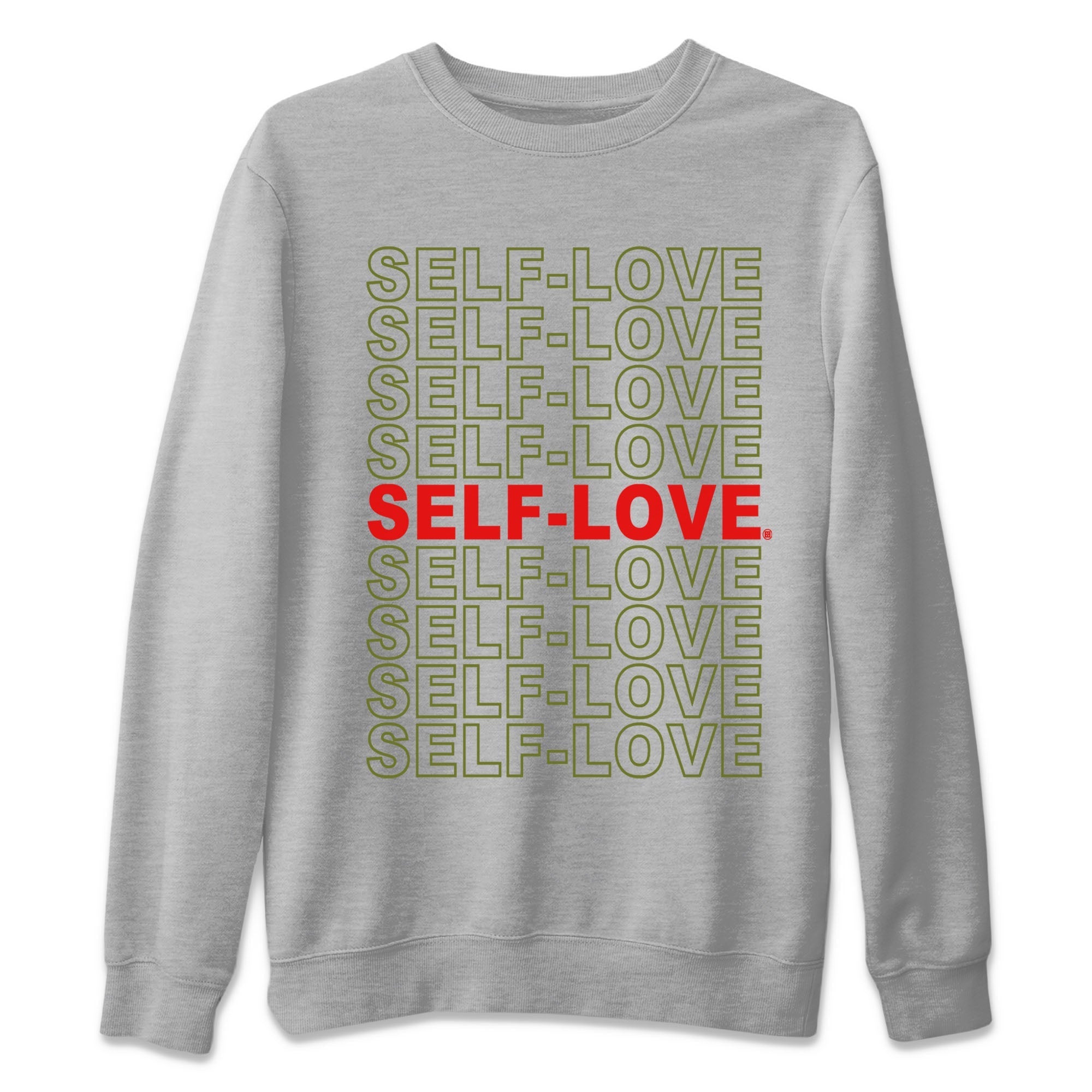Air Jordan 1 Travis Scott Olive Sneaker Match Tees Self Love Streetwear Sneaker Shirt Air Jordan 1 Low x Travis Scott x Olive Shirts Unisex Shirts Heather Grey 2