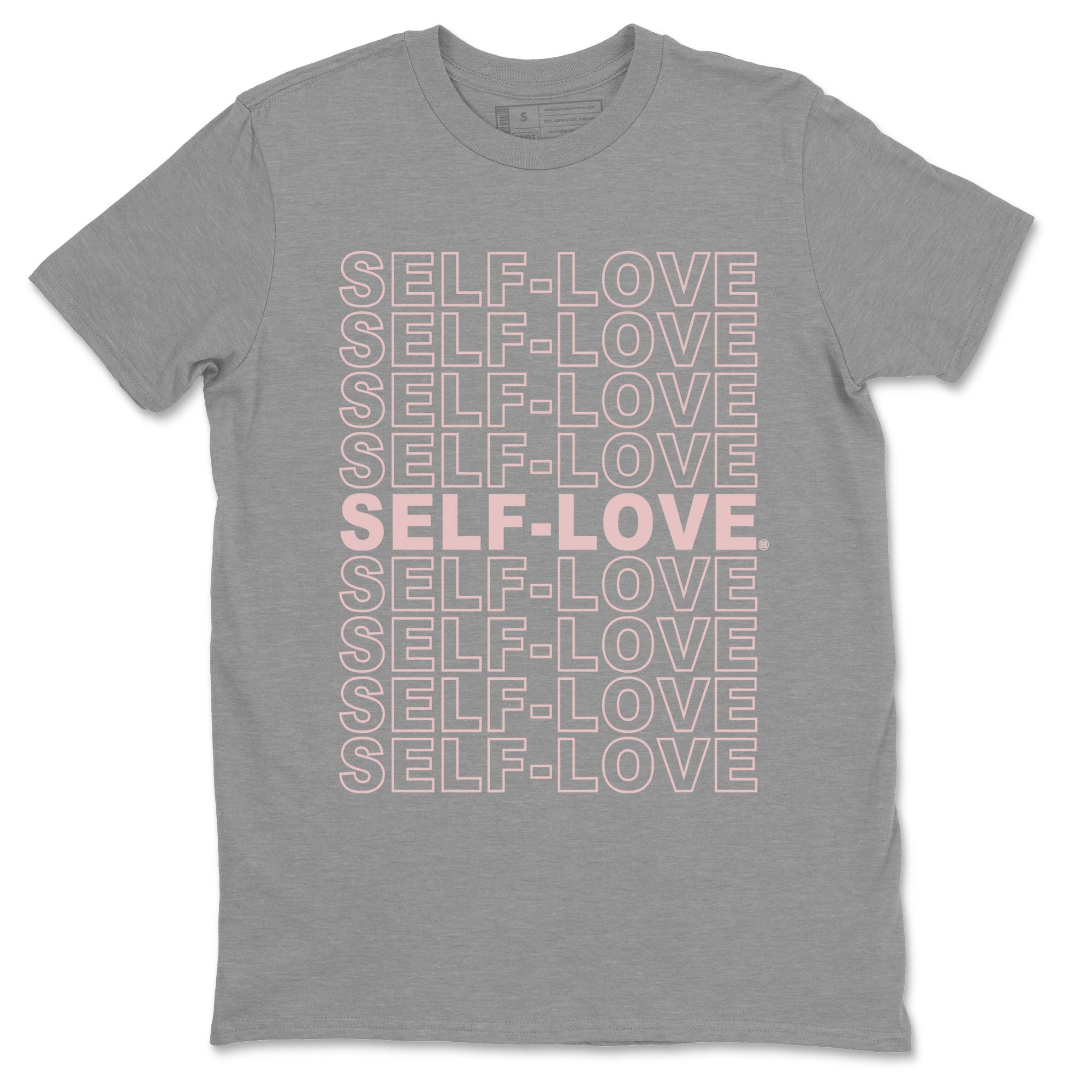 Air Jordan 1 Washed Pink Sneaker Match Tees Self Love Streetwear Sneaker Shirt Air Jordan 1 High OG WMNS Washed Pink Tees Unisex Shirts Heather Grey 2