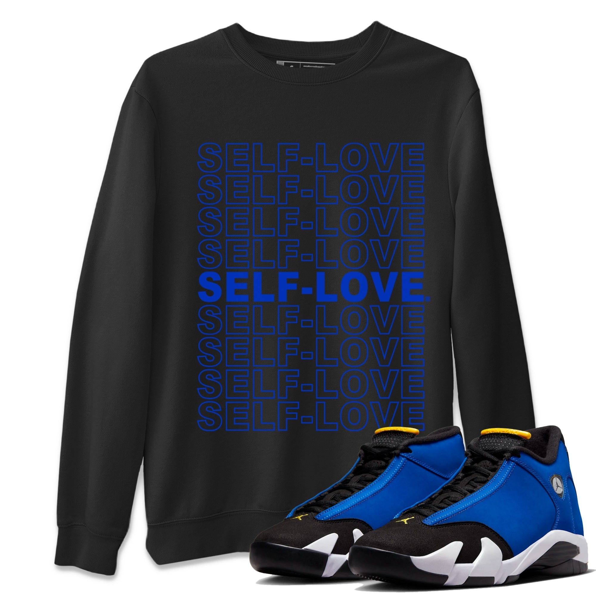 14 Laney Sneaker Match Tees Self Love Streetwear Sneaker Shirt Air Jordan 14 Laney Sneaker Release Tees Unisex Shirts Black 1