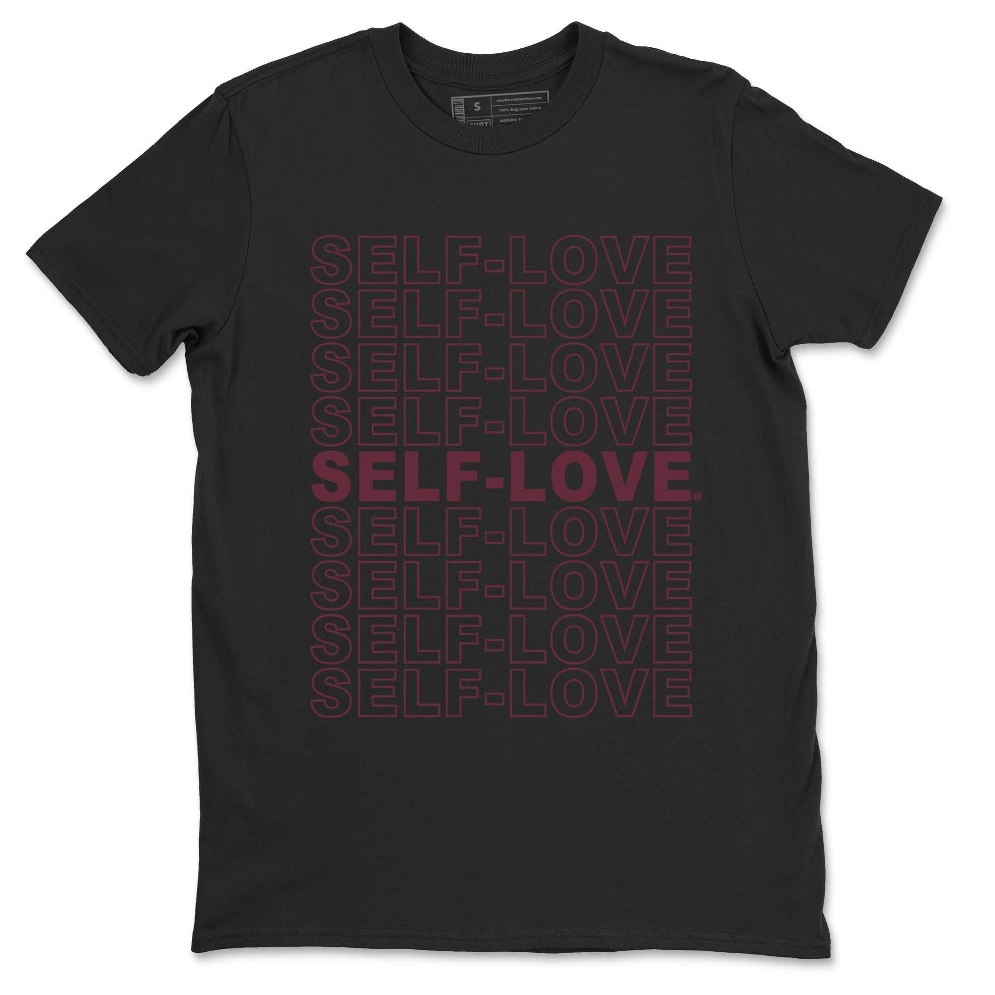 Air Jordan 5 Burgundy Sneaker Match Tees Self Love Streetwear Sneaker Shirt Jordan 5 Burgundy Sneaker Release Tees Matching Outfits Unisex Shirts Black 2