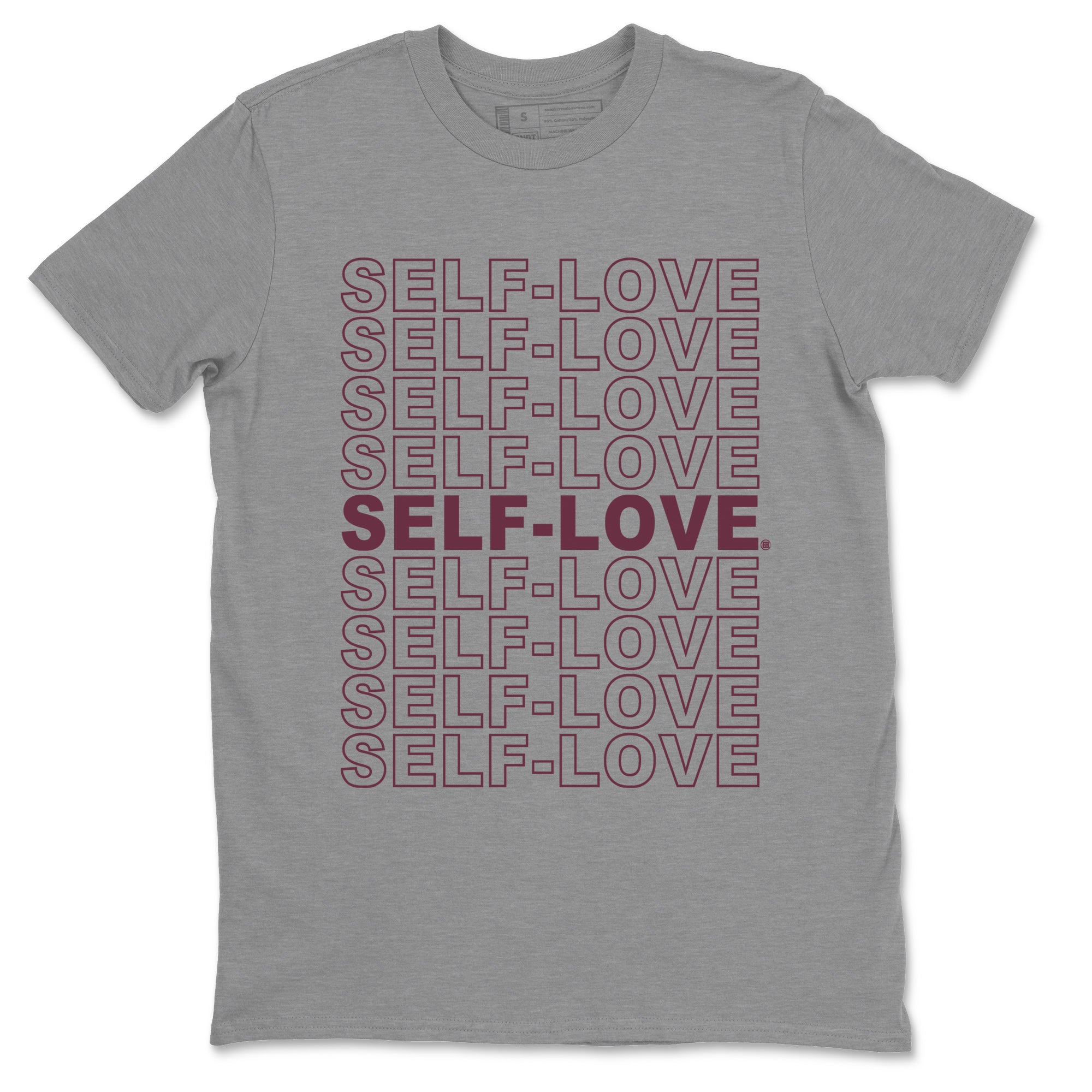 Air Jordan 5 Burgundy Sneaker Match Tees Self Love Streetwear Sneaker Shirt Jordan 5 Burgundy Sneaker Release Tees Matching Outfits Unisex Shirts Heather Grey 2