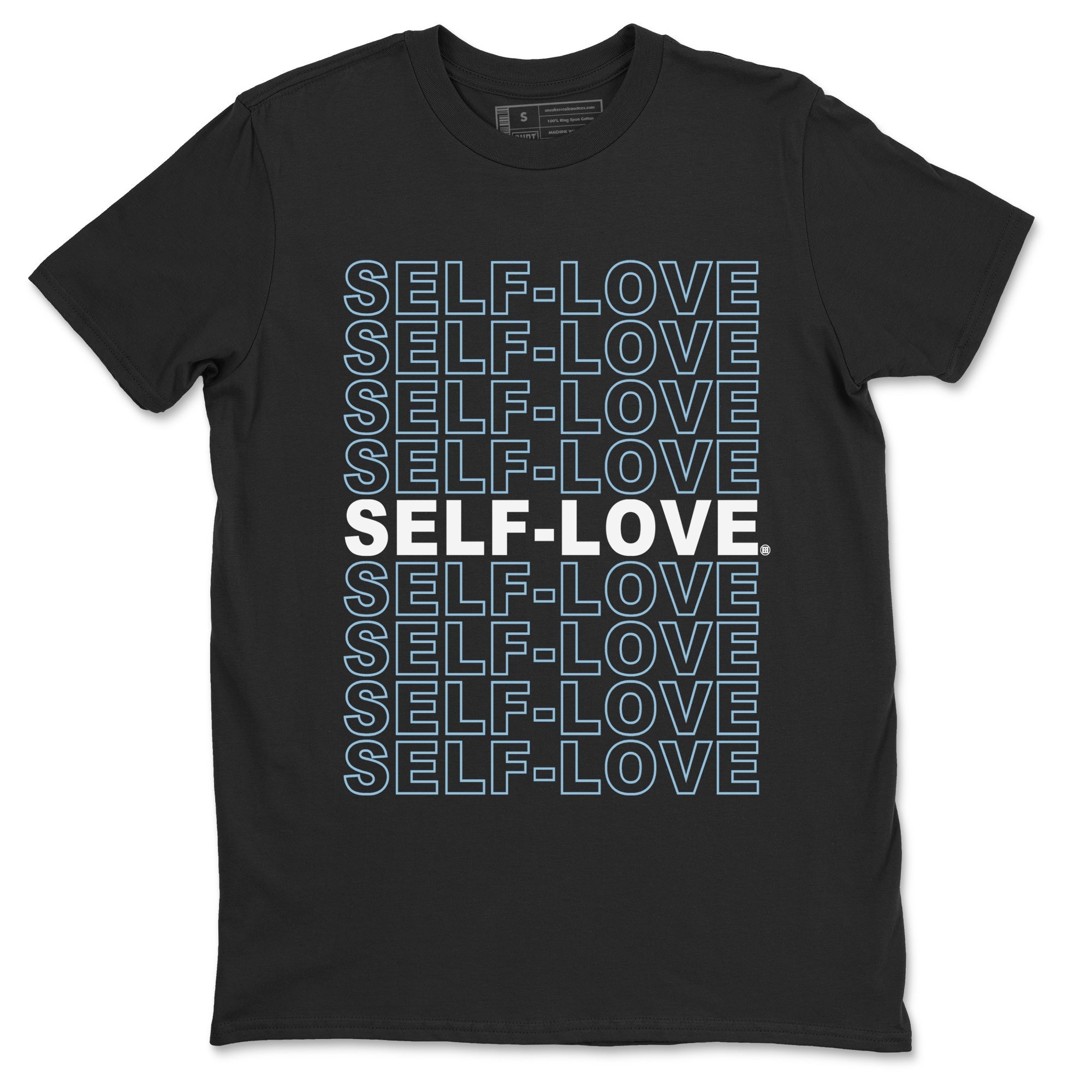 Air Jordan 7 Chambray Sneaker Match Tees Self Love Streetwear Sneaker Shirt AJ7 Chambray Drip Gear Zone Sneaker Matching Clothing Unisex Shirts Black 2