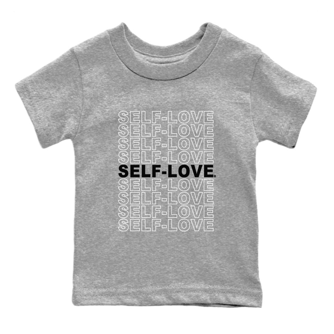 Dunk Panda Sneaker Match Tees Self Love Streetwear Sneaker Shirt Dunk Low Panda Dunks Black White Drip Gear Zone Sneaker Matching Clothing Kids and Baby Youth Shirts Heather Grey 2