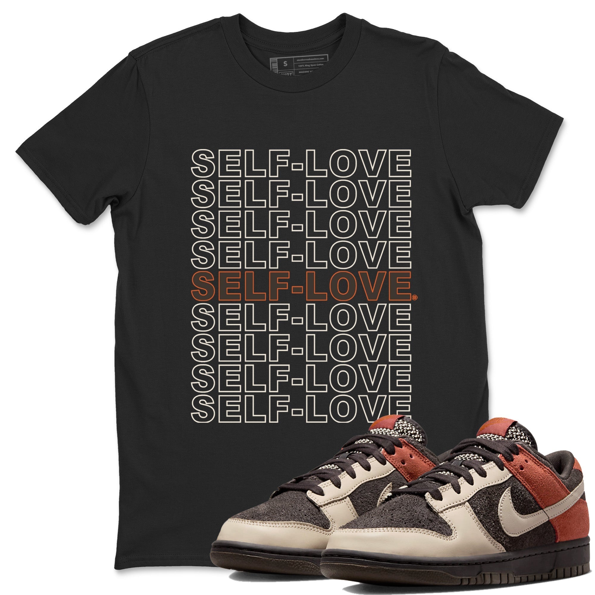 Dunk Red Panda shirt to match jordans Self Love sneaker tees Dunk Low Red Panda Drip Gear Zone Sneaker Matching Shirts Crew Neck Casual Fit Black 1 T-Shirt