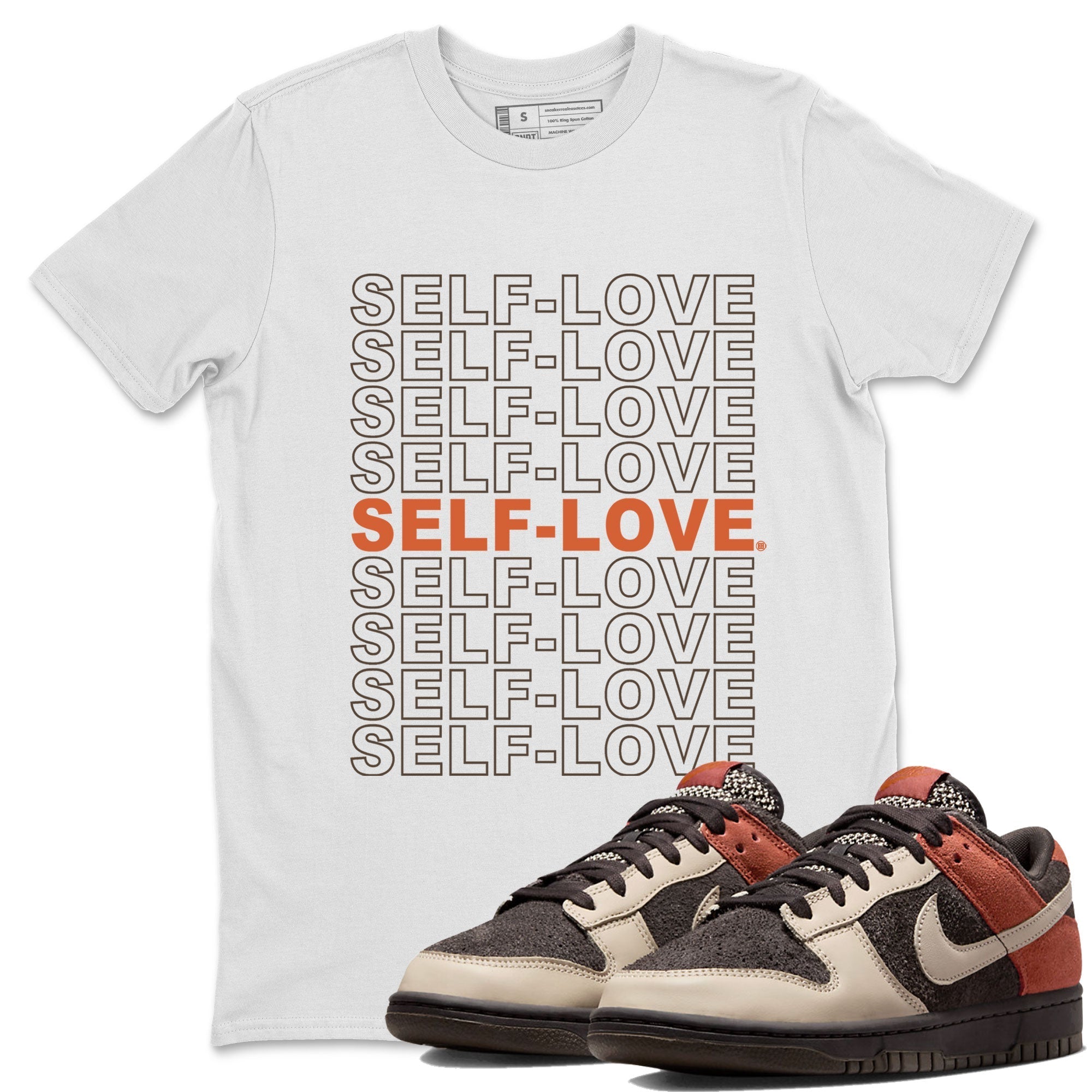 Dunk Red Panda shirt to match jordans Self Love sneaker tees Dunk Low Red Panda Drip Gear Zone Sneaker Matching Shirts Crew Neck Casual Fit White 1 T-Shirt