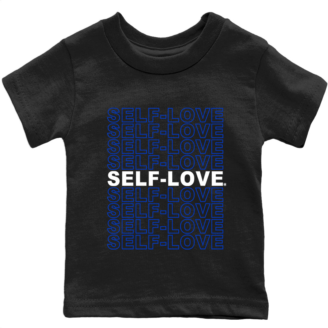 Jordan 12 Hyper Royal Sneaker Matching T-Shirt Self Love Sneaker Tees Jordan 12 Hyper Royal Sneaker Release Tees Kids Shirts