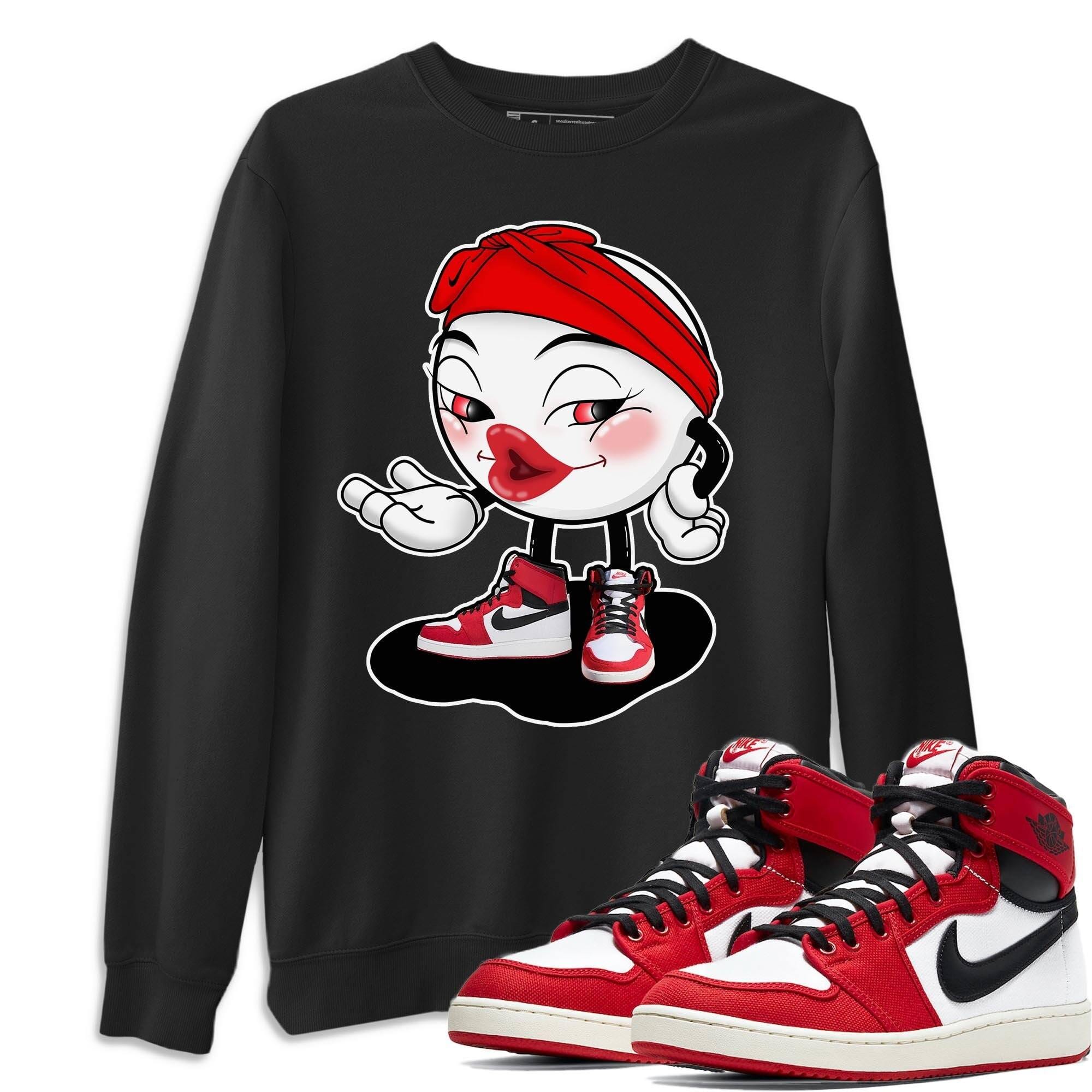 Jordan 1 Chicago Sneaker Matching T-Shirt Sexy Emoji Sneaker Tees Jordan 1 Chicago Sneaker Release Tees Crew Neck Tees