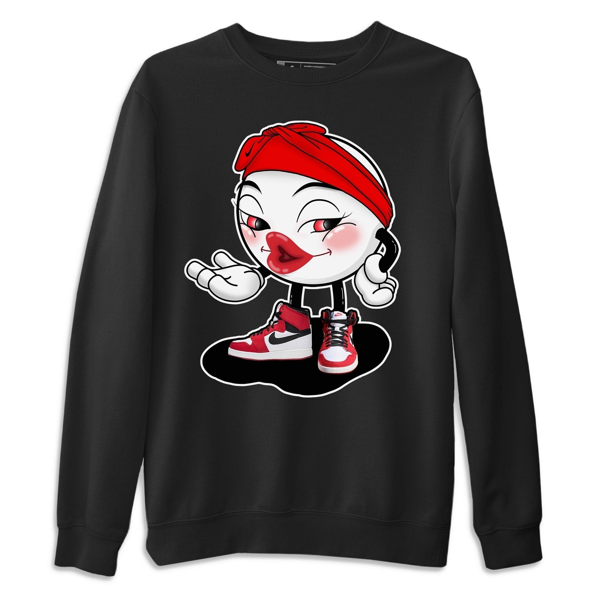 Jordan 1 Chicago Sneaker Matching T-Shirt Sexy Emoji Sneaker Tees Jordan 1 Chicago Sneaker Release Tees Crew Neck Tees