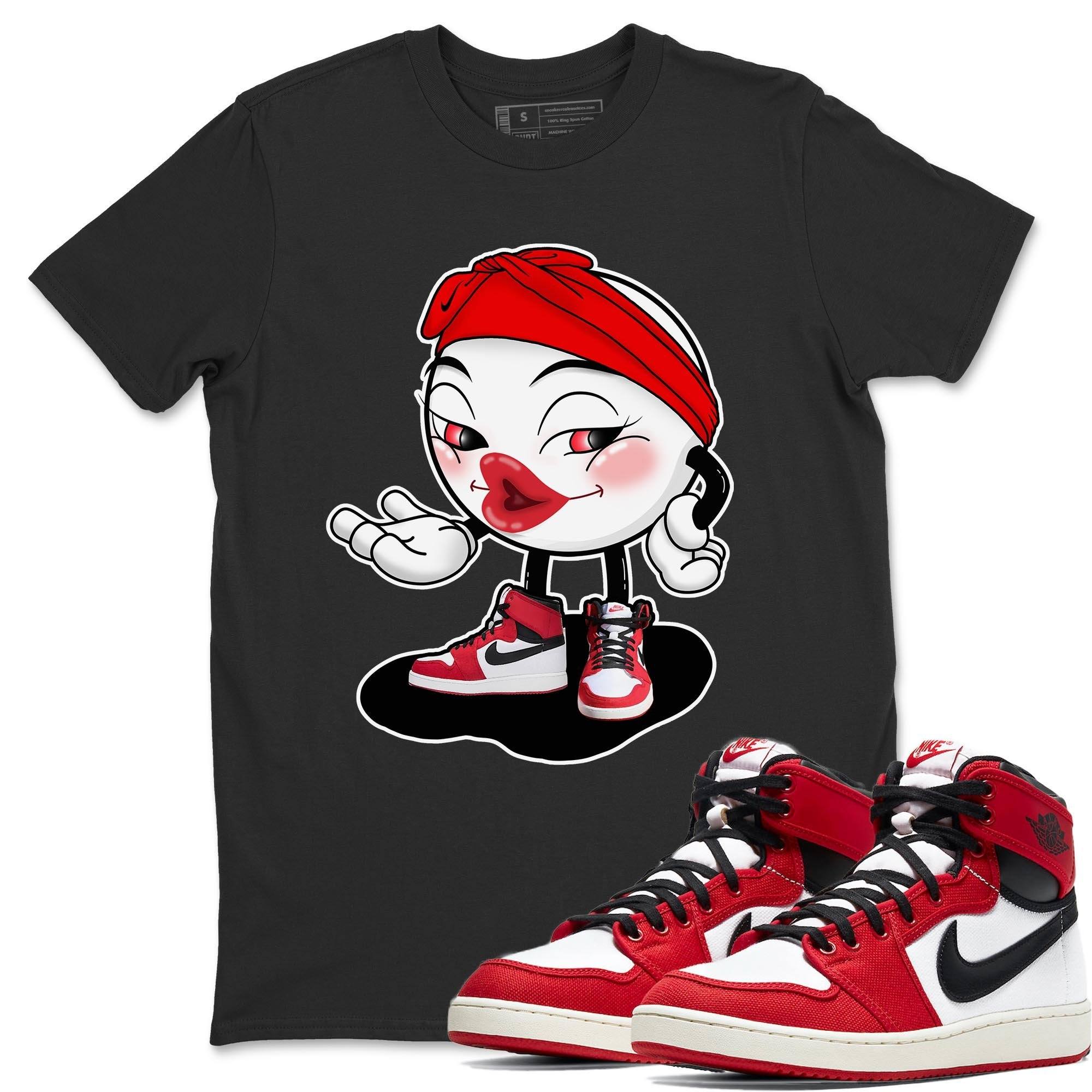 Jordan 1 Chicago Sneaker Matching T-Shirt Sexy Emoji Sneaker Tees Jordan 1 Chicago Sneaker Release Tees Crew Neck Tees