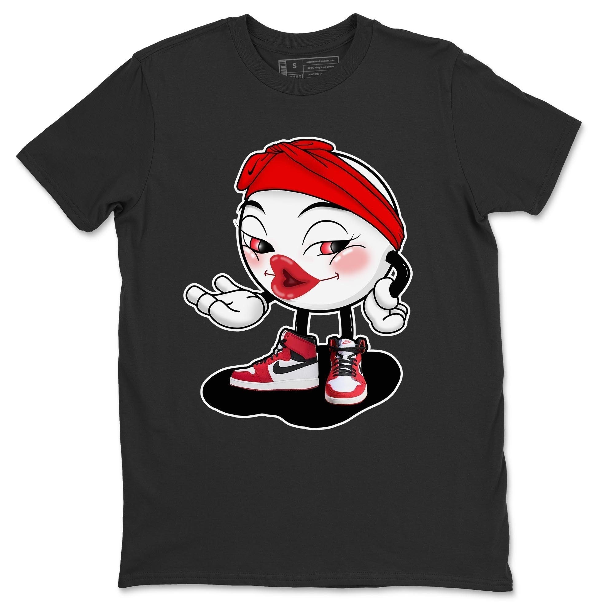 Jordan 1 Chicago Sneaker Matching T-Shirt Sexy Emoji Sneaker Tees Jordan 1 Chicago Sneaker Release Tees Crew Neck Tees