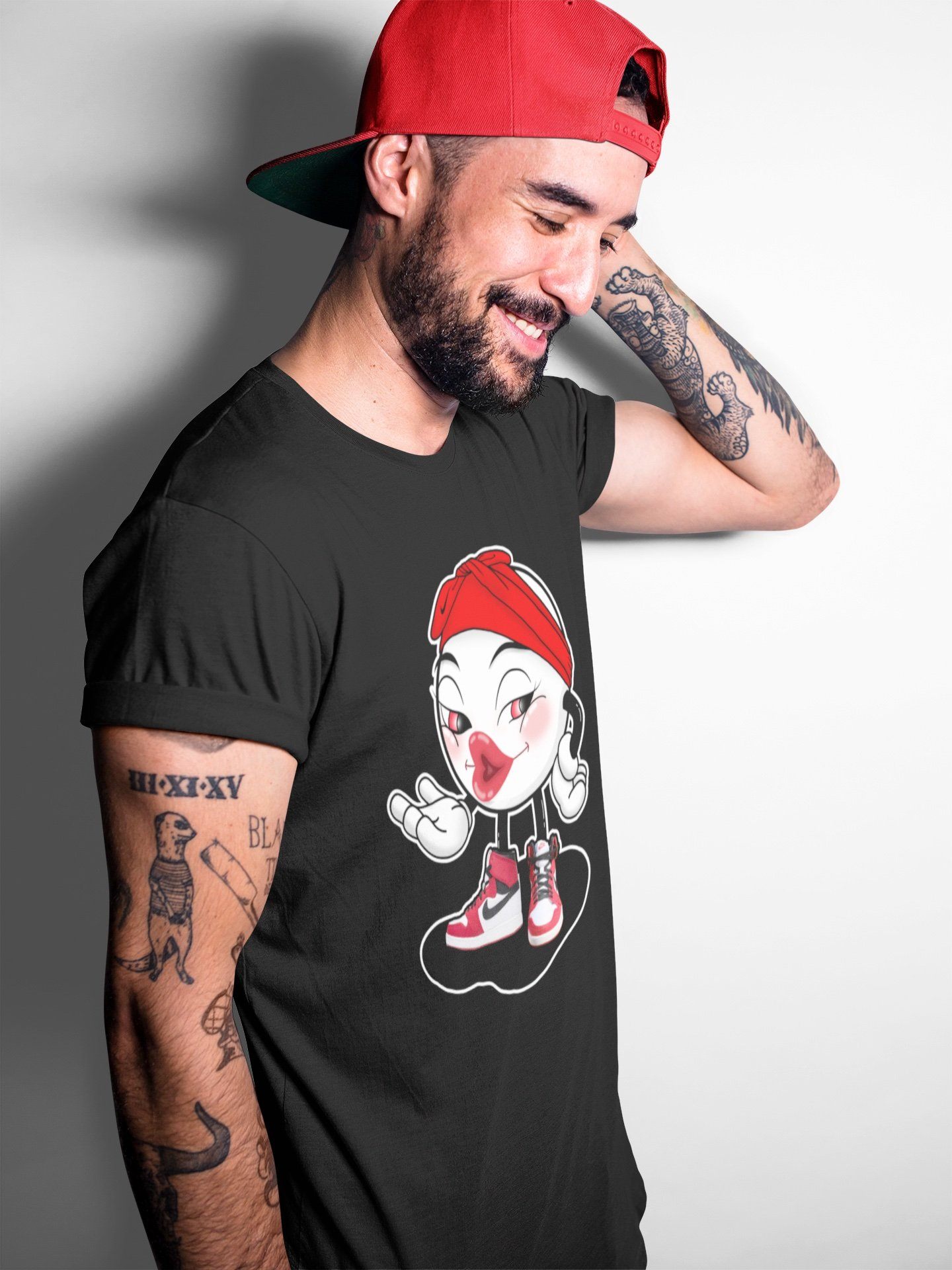 Jordan 1 Chicago Sneaker Matching T-Shirt Sexy Emoji Sneaker Tees Jordan 1 Chicago Sneaker Release Tees Crew Neck Tees