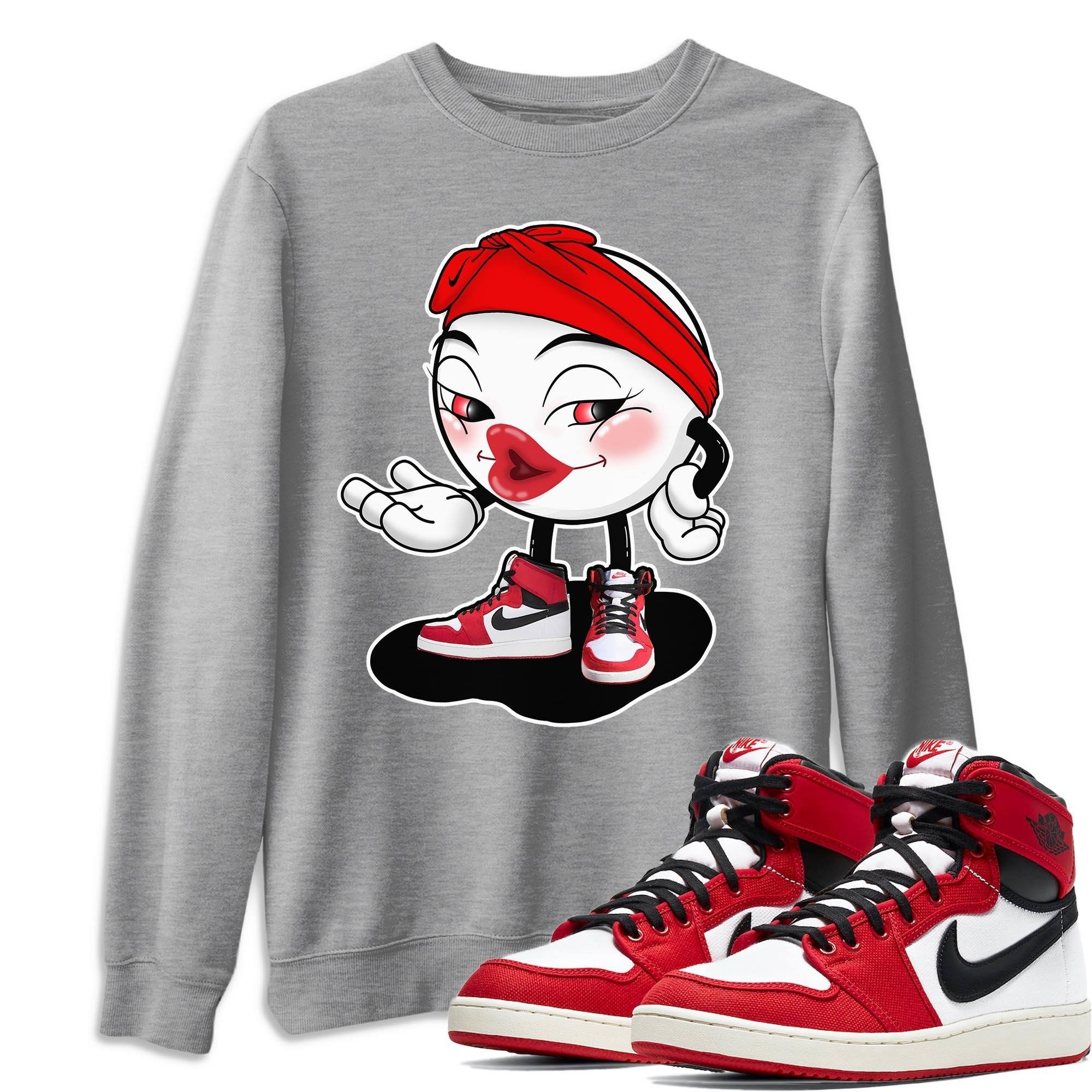 Jordan 1 Chicago Sneaker Matching T-Shirt Sexy Emoji Sneaker Tees Jordan 1 Chicago Sneaker Release Tees Crew Neck Tees