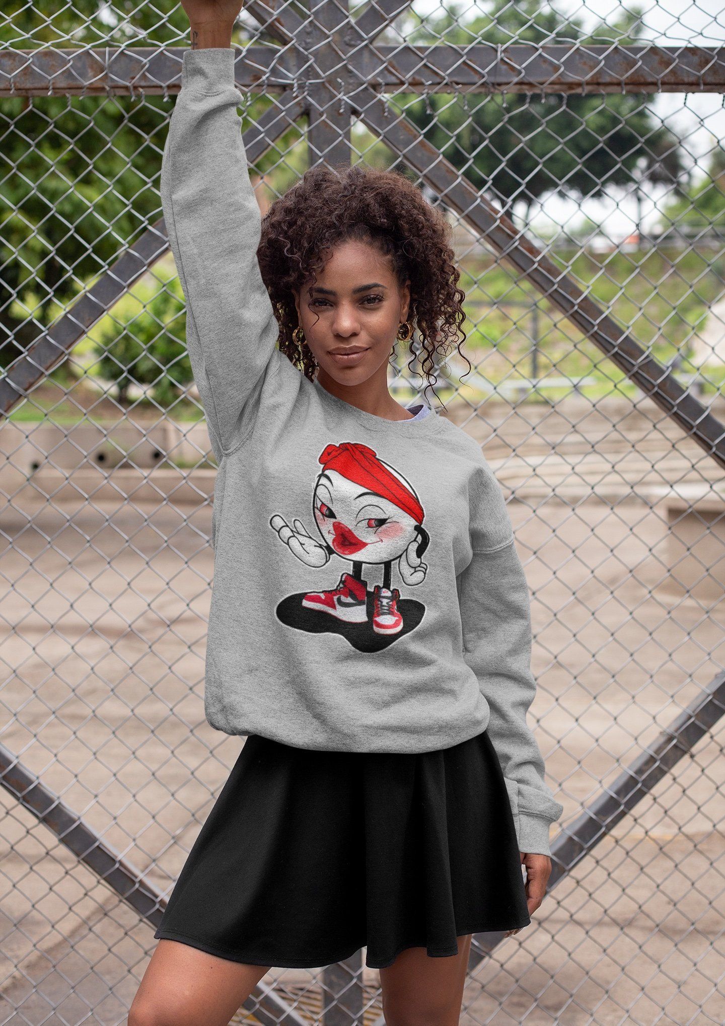 Jordan 1 Chicago Sneaker Matching T-Shirt Sexy Emoji Sneaker Tees Jordan 1 Chicago Sneaker Release Tees Crew Neck Tees