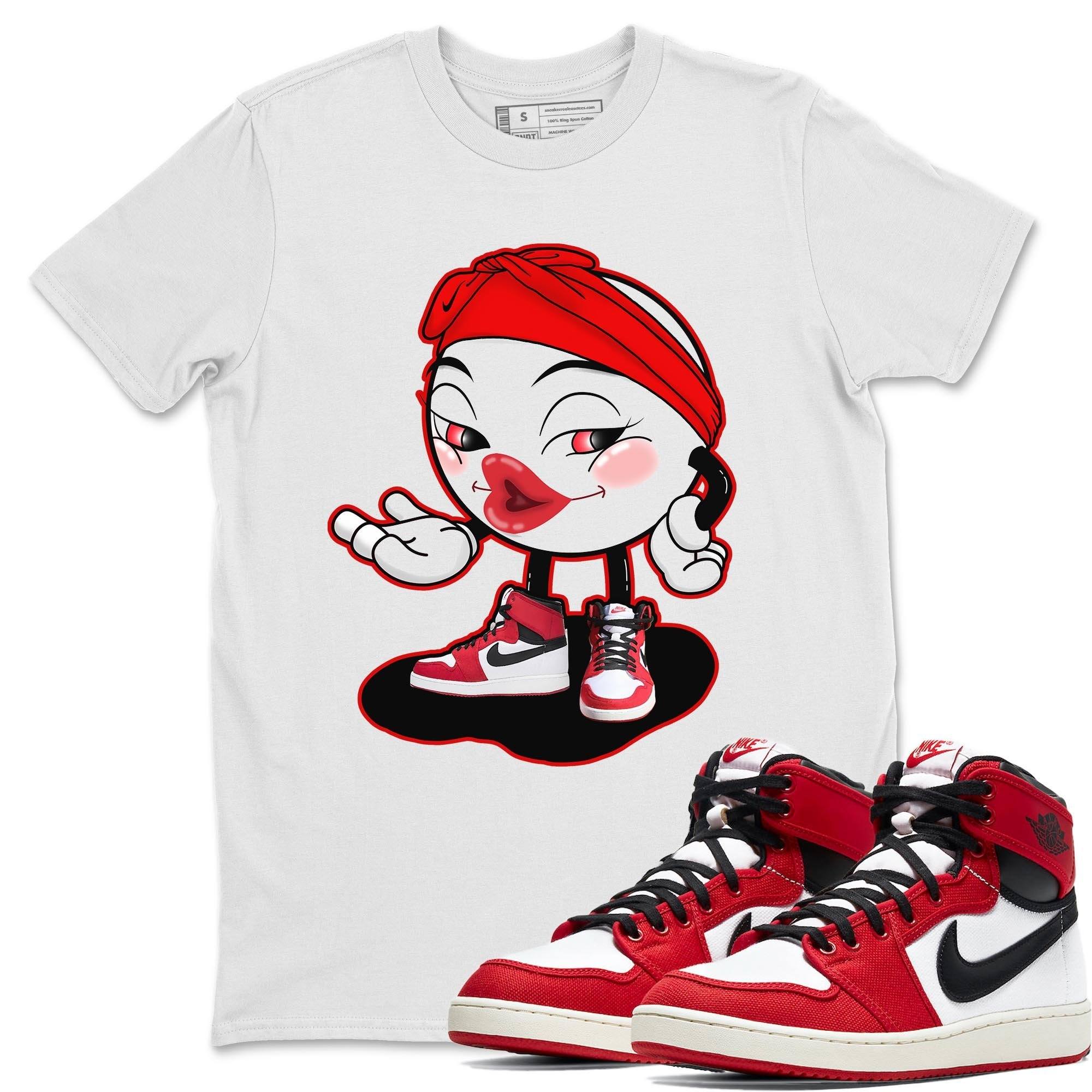 Jordan 1 Chicago Sneaker Matching T-Shirt Sexy Emoji Sneaker Tees Jordan 1 Chicago Sneaker Release Tees Crew Neck Tees