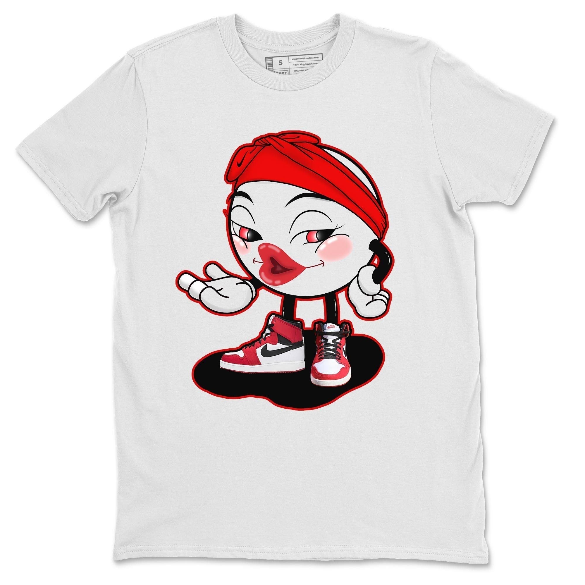 Jordan 1 Chicago Sneaker Matching T-Shirt Sexy Emoji Sneaker Tees Jordan 1 Chicago Sneaker Release Tees Crew Neck Tees