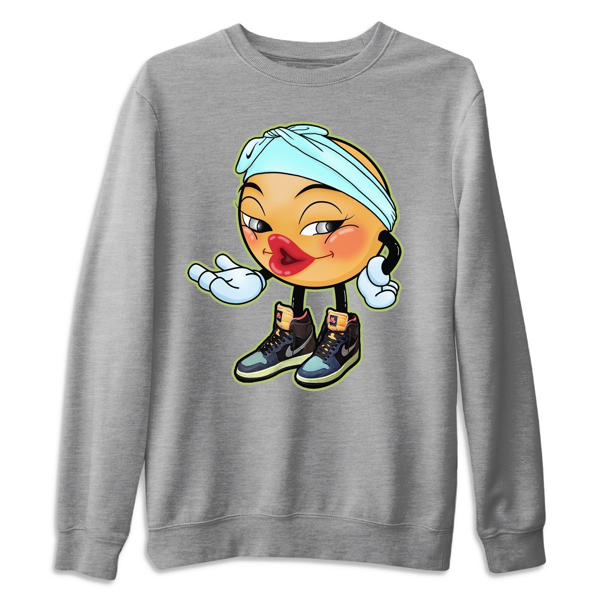 Jordan 1 Bio Hack Sneaker Match Tees Sexy Emoji Sneaker Tees Jordan 1 Bio Hack Jordan to match sneaker T-Shirt Crew Neck Shirts