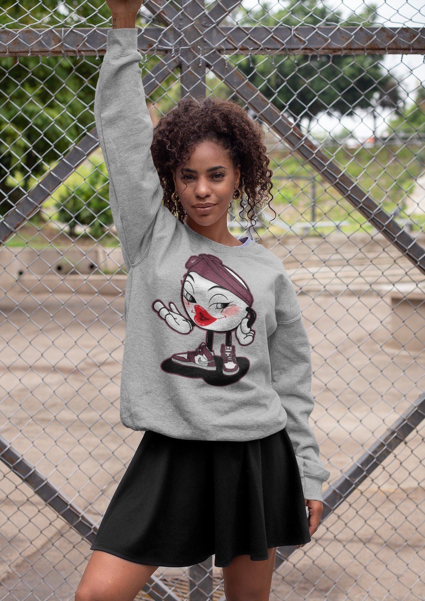 Jordan 1 Bordeaux Sneaker Matching T-Shirt Sexy Emoji Sneaker Tees Jordan 1 Bordeaux Sneaker Release Tees Crew Neck Tees