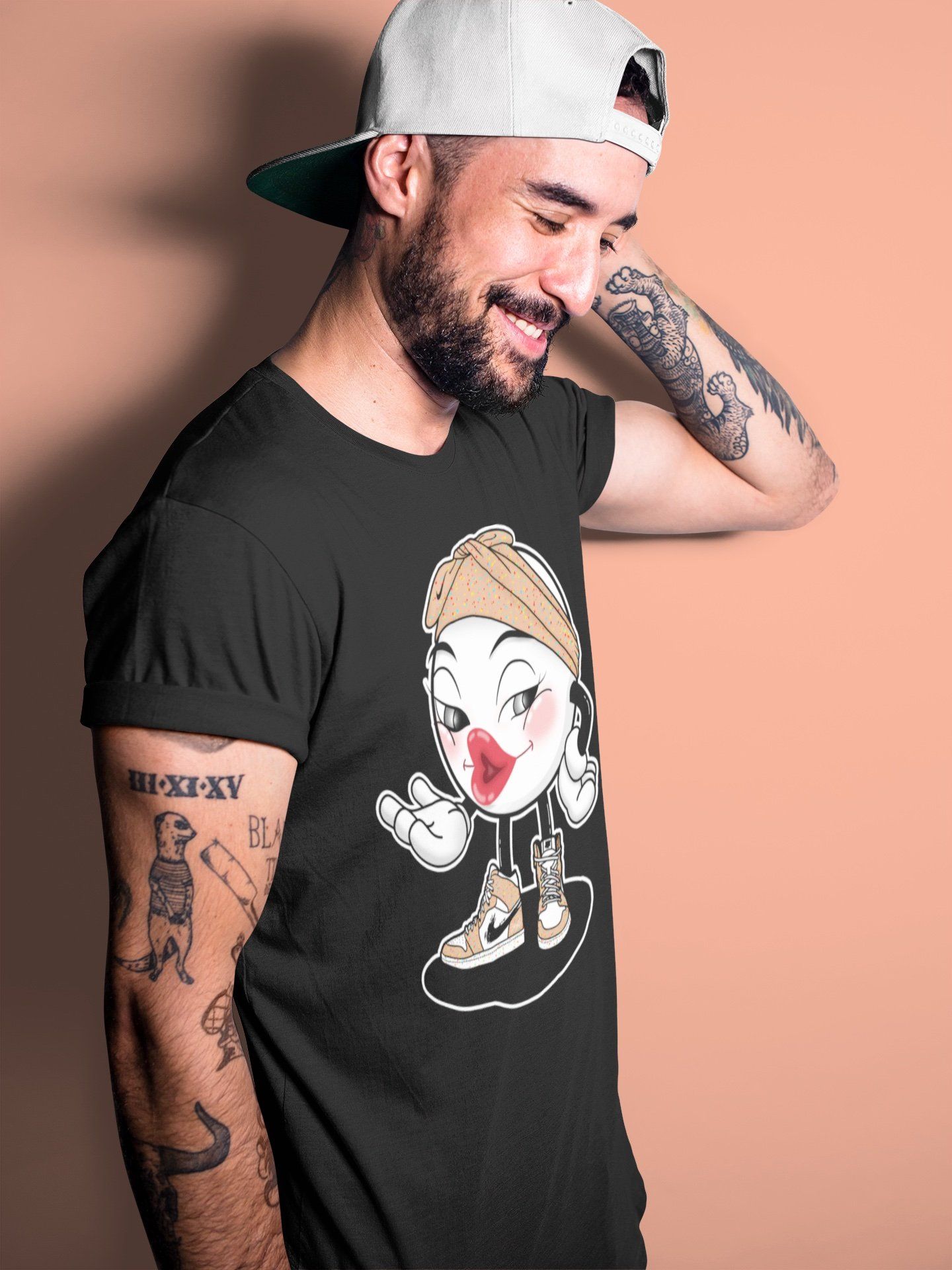 Jordan 1 Brushstroke Sneaker Matching T-Shirt Sexy Emoji Sneaker Tees Jordan 1 Brushstroke Sneaker Release Tees Crew Neck Tees