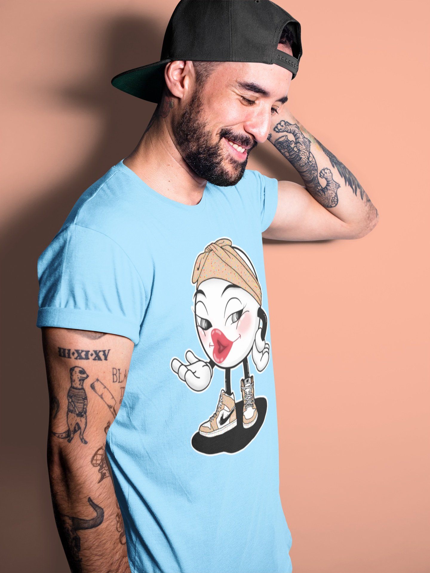 Jordan 1 Brushstroke Sneaker Matching T-Shirt Sexy Emoji Sneaker Tees Jordan 1 Brushstroke Sneaker Release Tees Crew Neck Tees