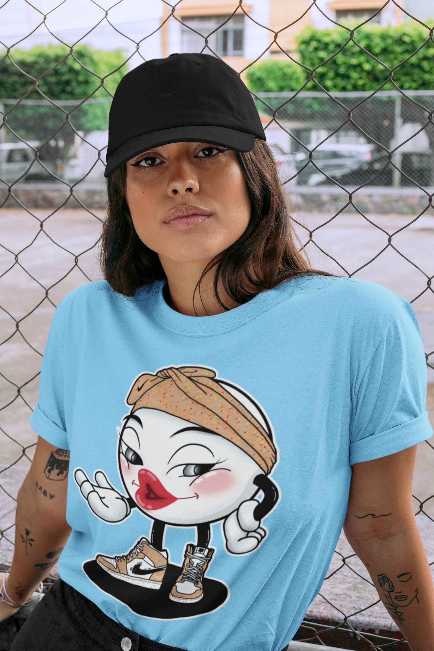 Jordan 1 Brushstroke Sneaker Matching T-Shirt Sexy Emoji Sneaker Tees Jordan 1 Brushstroke Sneaker Release Tees Crew Neck Tees