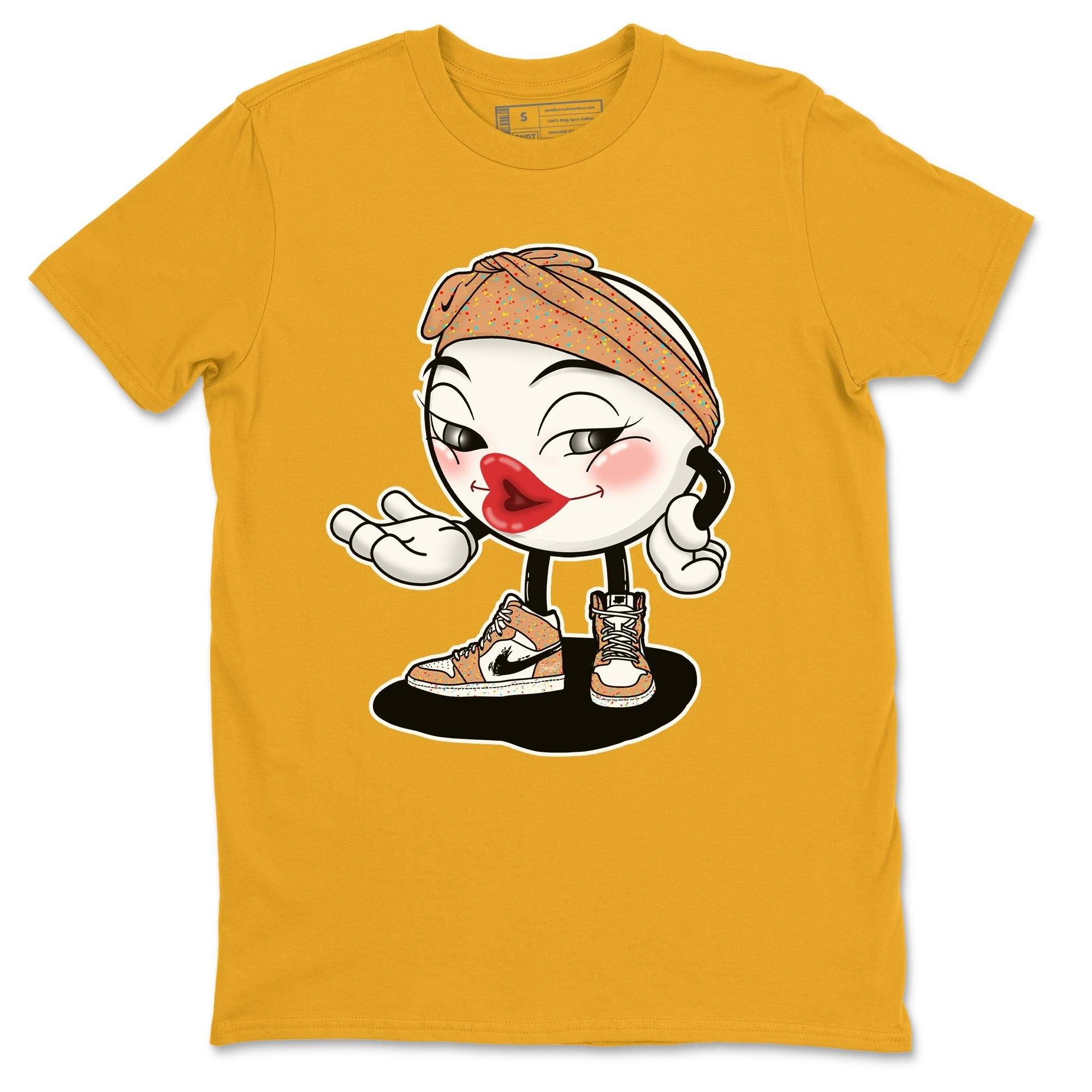 Jordan 1 Brushstroke Sneaker Matching T-Shirt Sexy Emoji Sneaker Tees Jordan 1 Brushstroke Sneaker Release Tees Crew Neck Tees