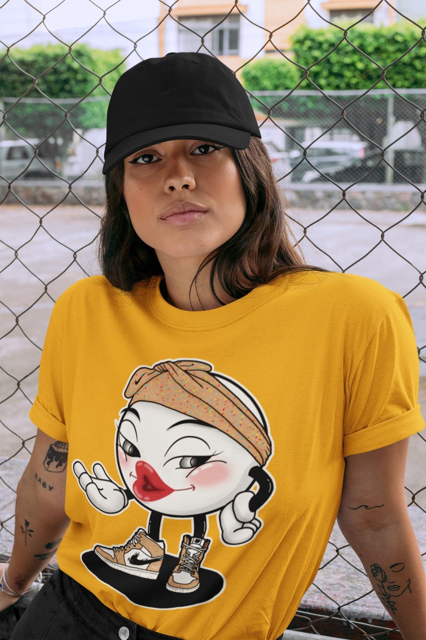 Jordan 1 Brushstroke Sneaker Matching T-Shirt Sexy Emoji Sneaker Tees Jordan 1 Brushstroke Sneaker Release Tees Crew Neck Tees