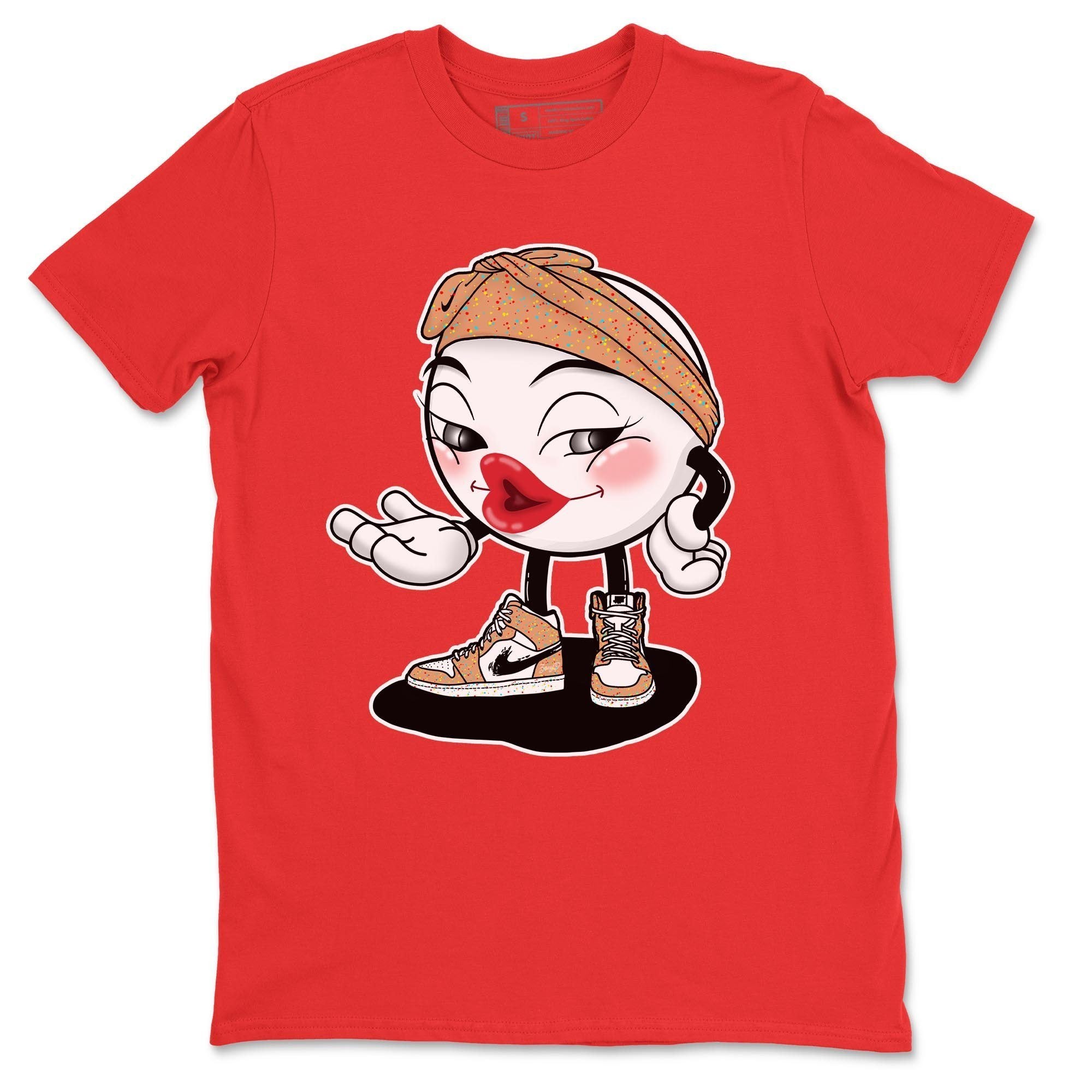 Jordan 1 Brushstroke Sneaker Matching T-Shirt Sexy Emoji Sneaker Tees Jordan 1 Brushstroke Sneaker Release Tees Crew Neck Tees