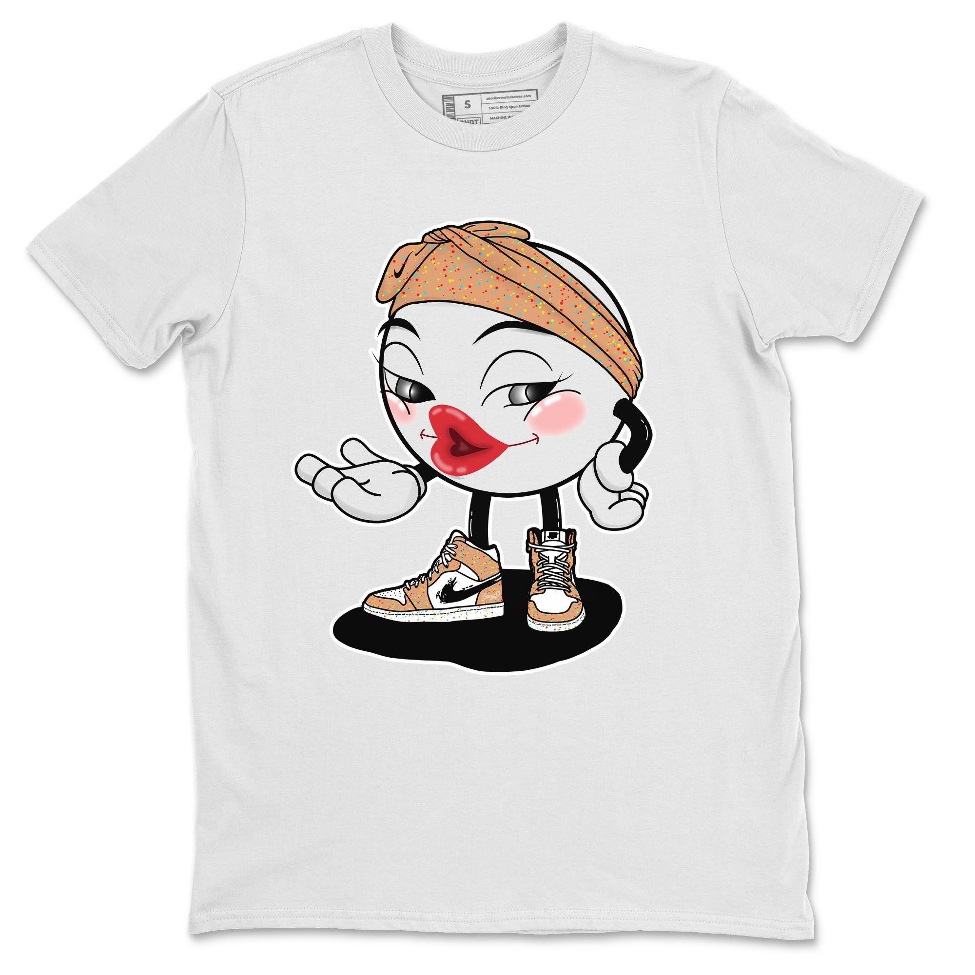 Jordan 1 Brushstroke Sneaker Matching T-Shirt Sexy Emoji Sneaker Tees Jordan 1 Brushstroke Sneaker Release Tees Crew Neck Tees